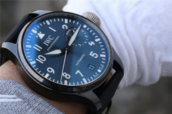 Replica IWC Big Pilot Real PR IW502003 Real Ceramic BOUTIQUE RODEO DRIVE ZF V2 Calfskin Strap A51111 - Top club