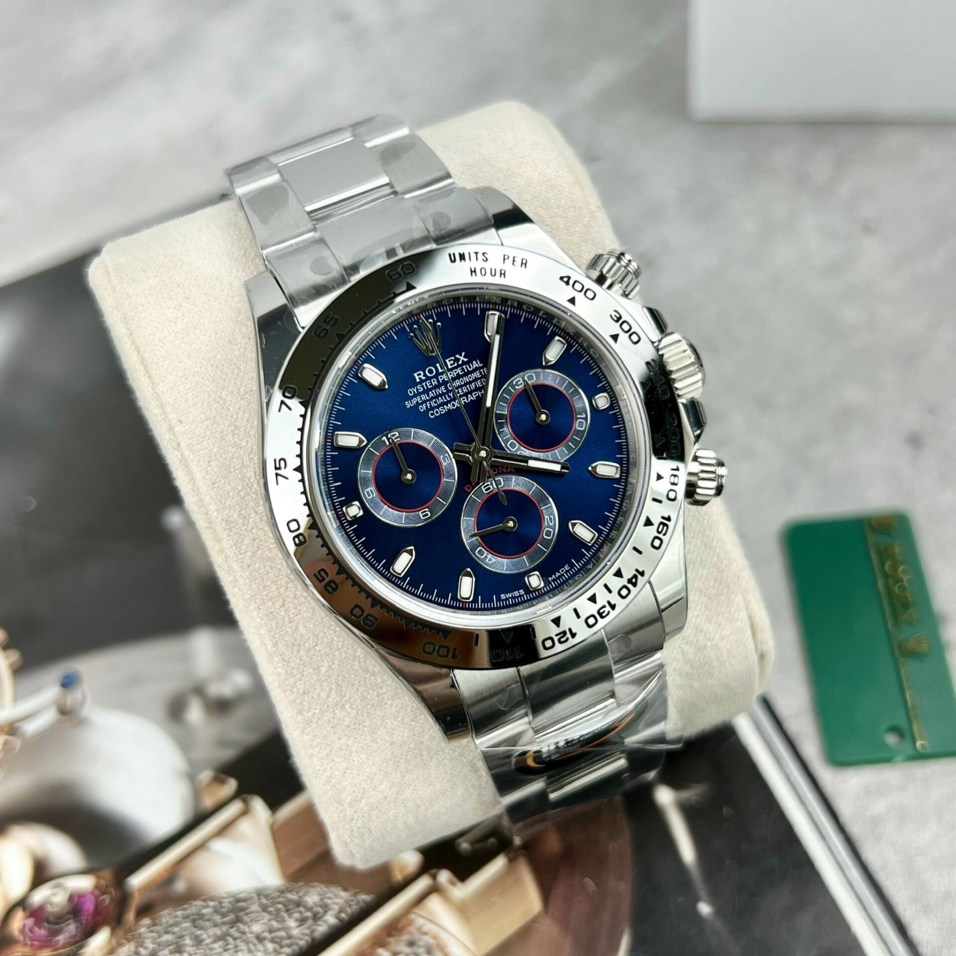Rolex Replica 1:1 Watch Cosmograph Daytona 116509 Blue Dial 40mm - Elite Watch Atelier