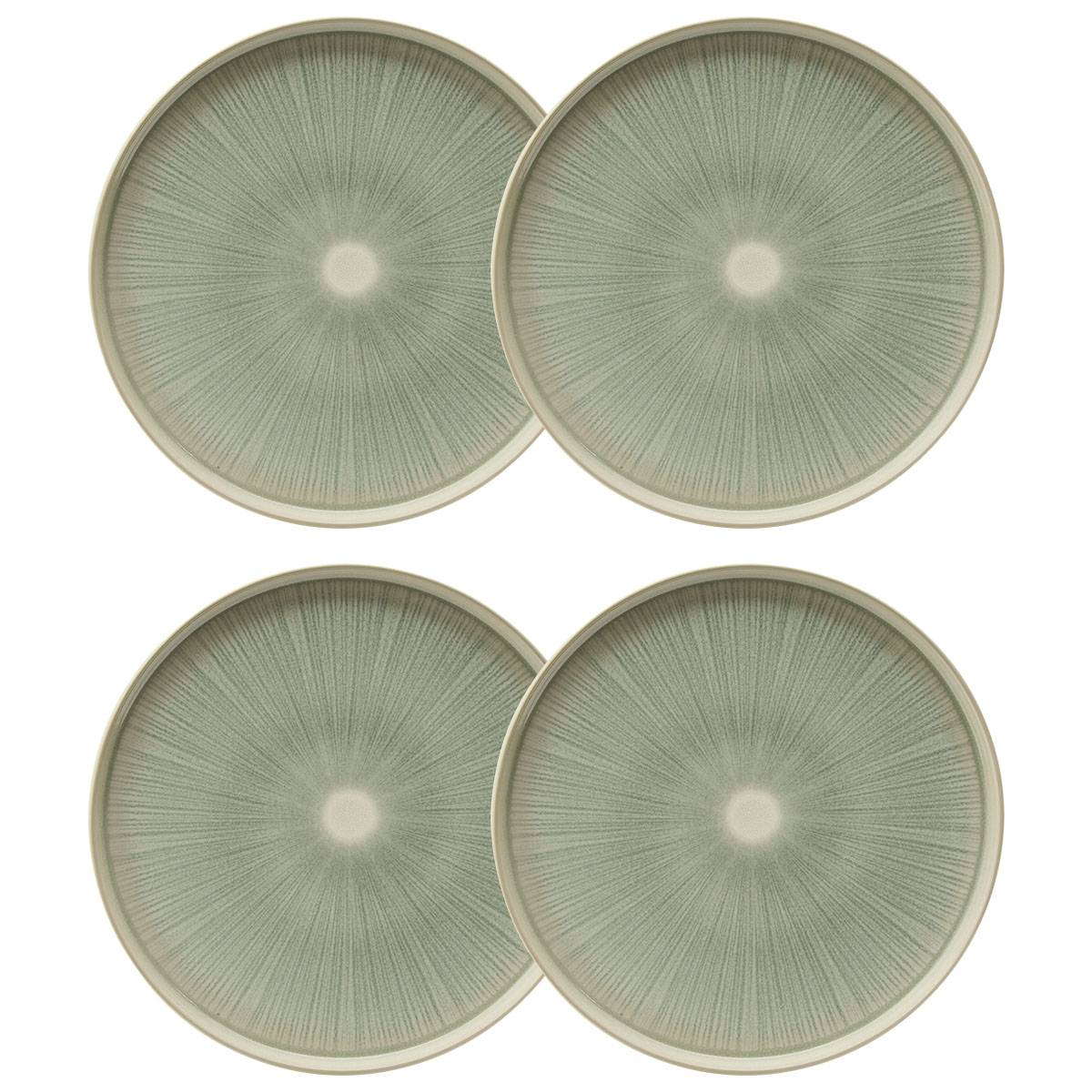 Set of 4 dinner plates "Eva" stoneware (ceramic), D.27.2 cm