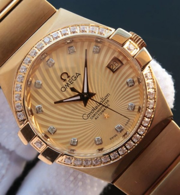 Replica Omega V6 Constellation 123.20.35 YG Case Yellow Dial - Top club
