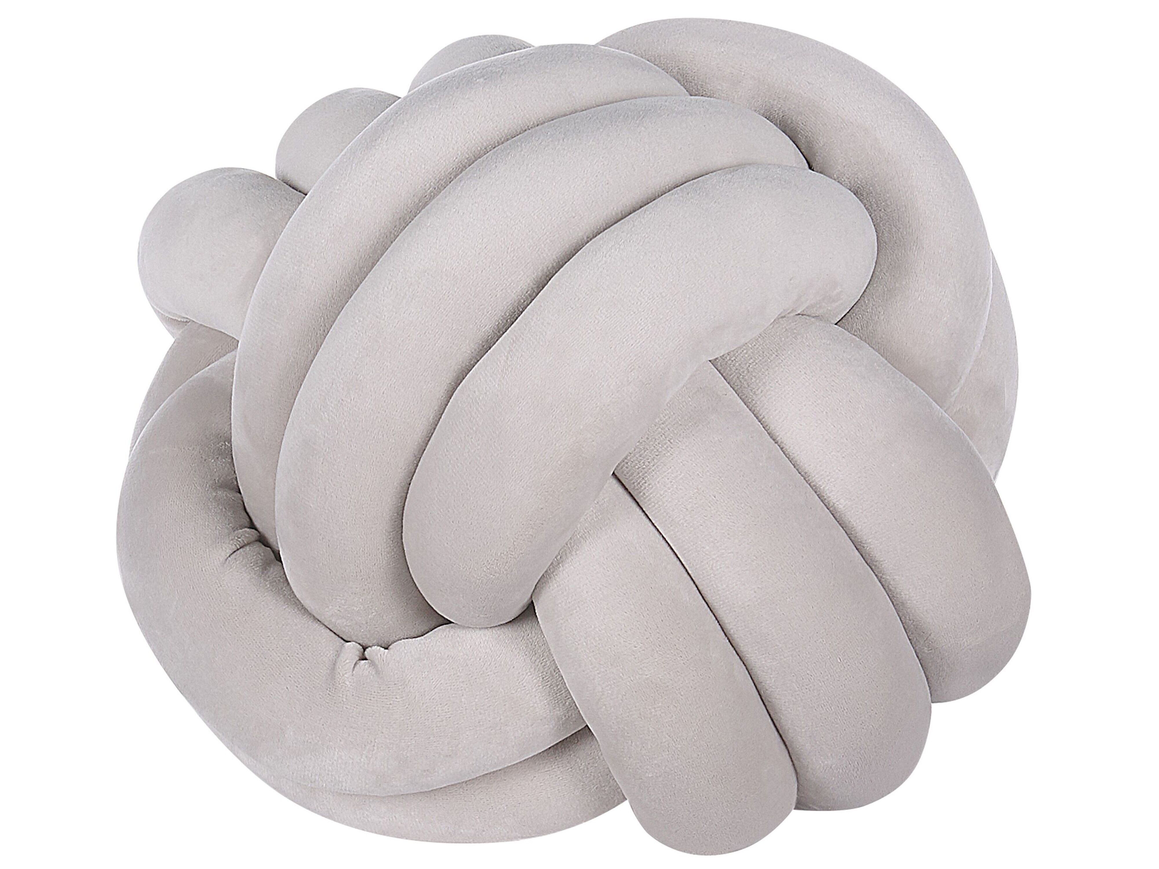 Throw Cushion MALNI Velvet 30 x 30 cm Light Grey Solid