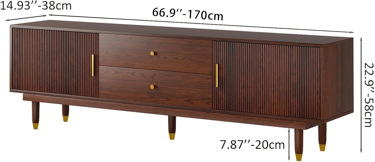 Mid Century Modern TV Stand for 75 inch TV, 66.9