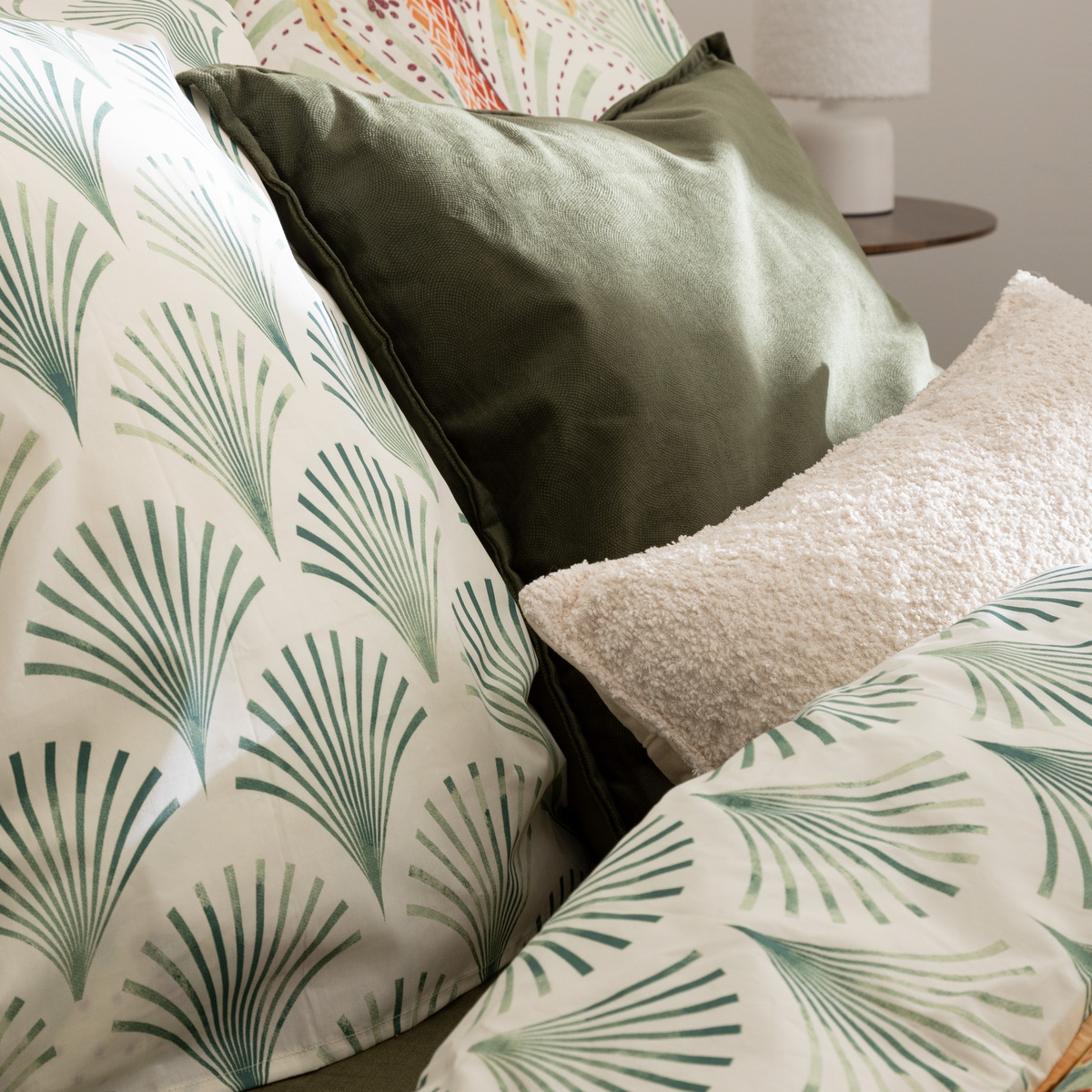 Cushion "Linah" Khaki green, 45x45 cm