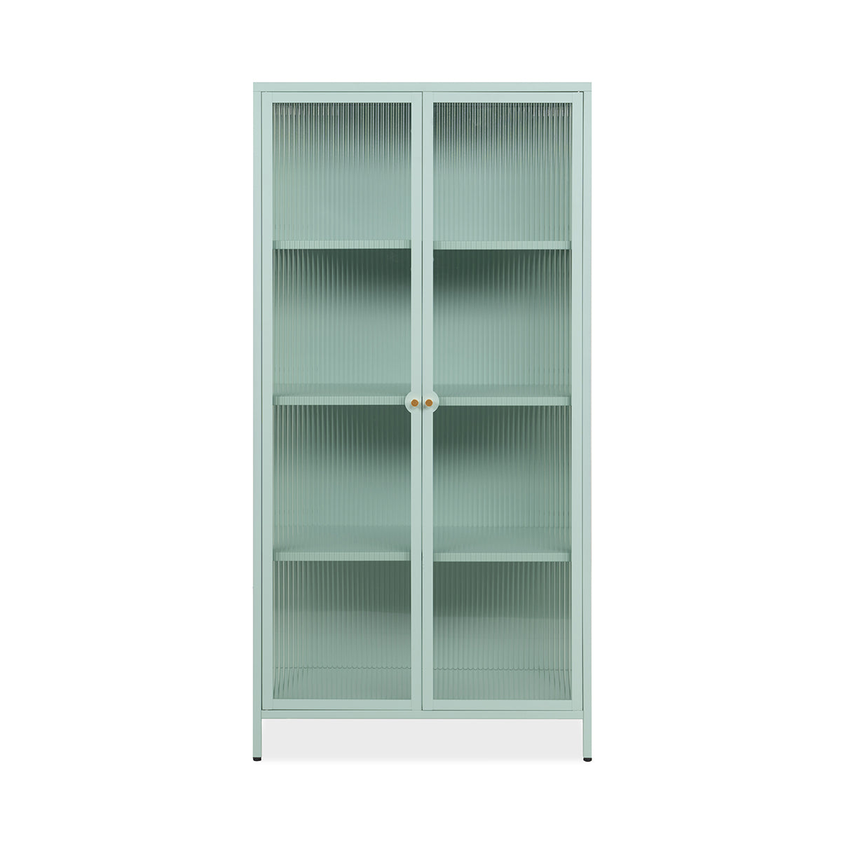 Calicosy - Vitrinekast met 2 glazen deur MILTON - B80 cm - Groen