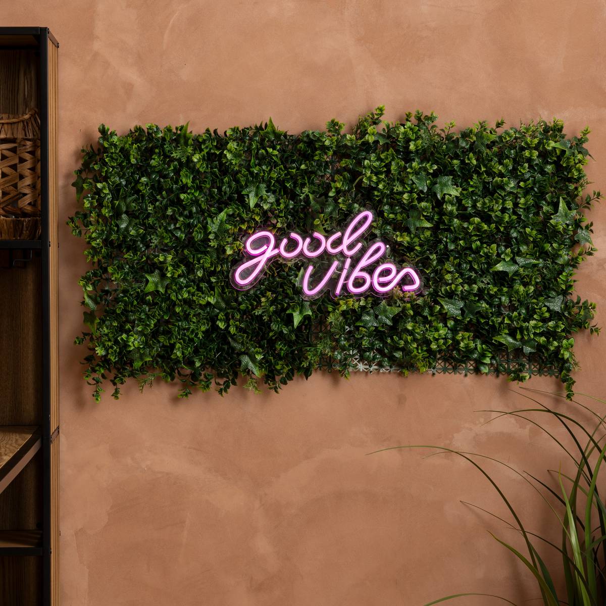 Grass plant square "Izy" Green, 50x50 cm