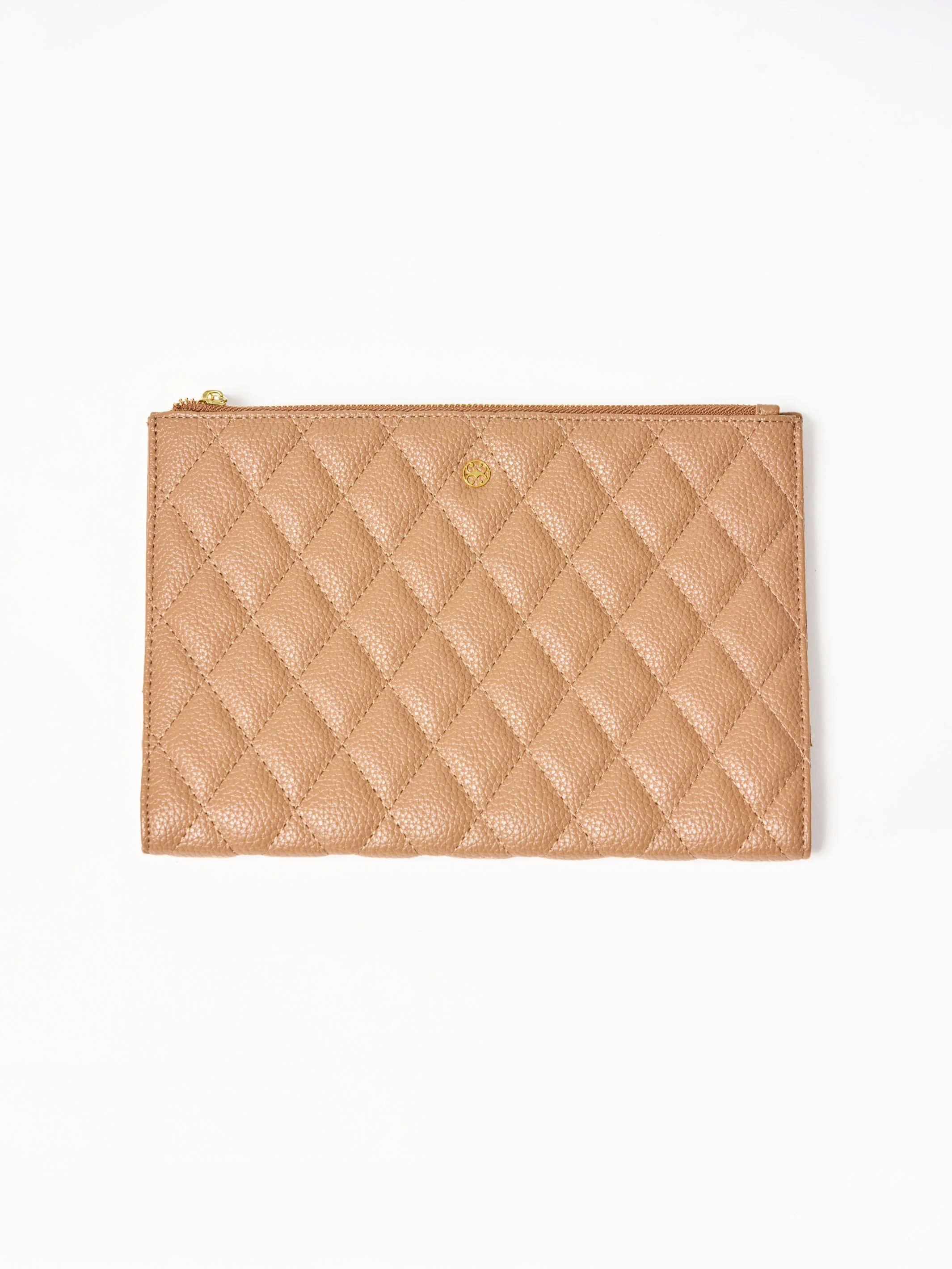 Essential Quilted Organizer | Camel