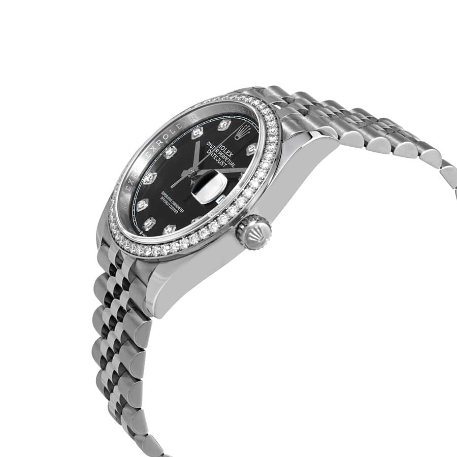 Rolex Datejust 116234 Stainless Steel Black Dial Replica - Elite Watch Atelier