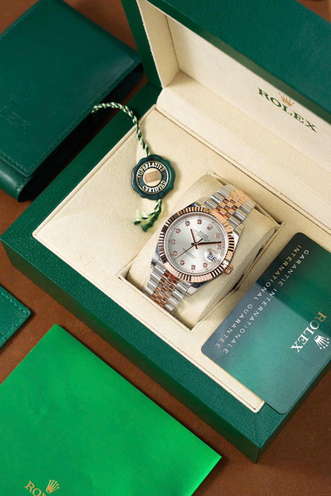 Rolex Copies Watch DateJust 126331 Dial Sundust Custom Gold Wrapped GM Factory 41mm - Elite Watch Atelier