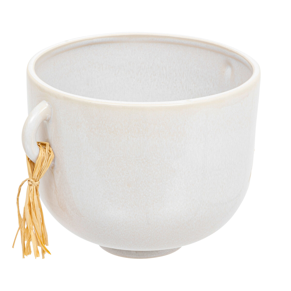 "The floral" pot Ceramic, White, D.14 cm