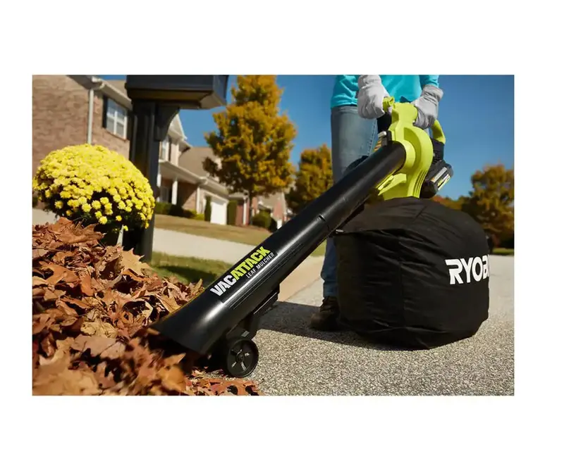 RYOBI Vac Attack 40V Cordless Leaf Vacuum & Mulcher With 2x 5.0Ah Batteries & Charger - RY40451-2B - Image 5 RYOBI Vac Attack 40V Cordless Leaf Vacuum & Mulcher With 2x 5.0Ah Batteries & Charger - RY40451-2B - Image 5