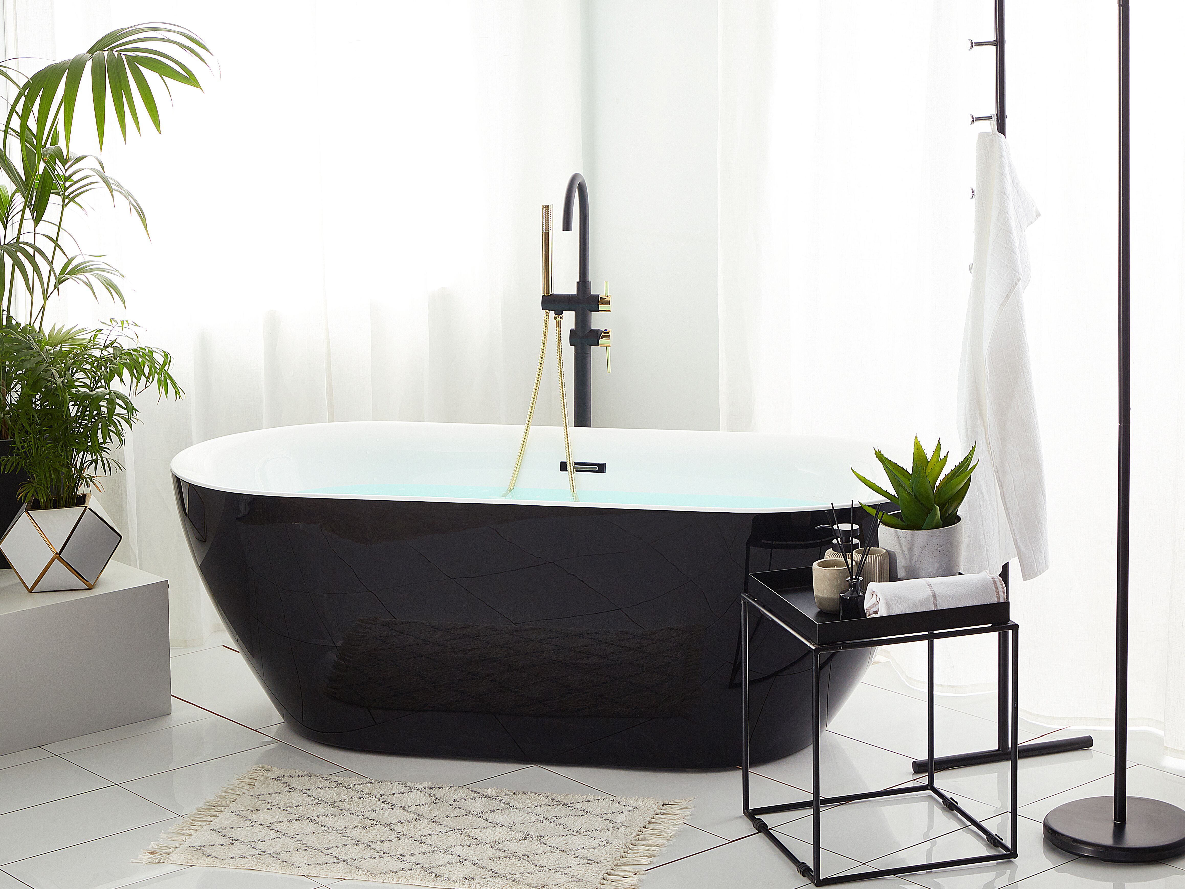 Freestanding Bathtub CARRERA 1500 x 750 mm Black