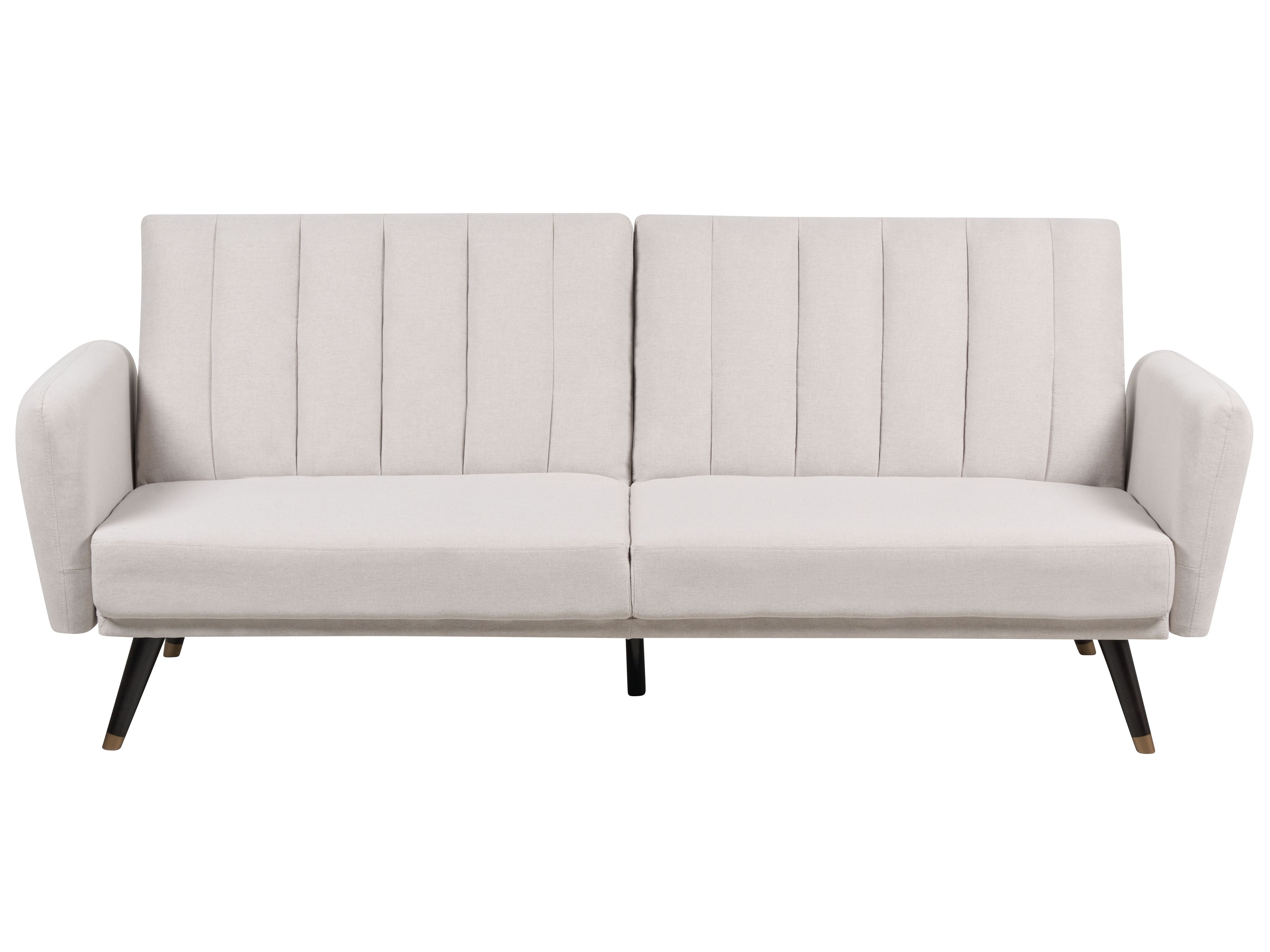 Sofa Bed 3 Seater VIMMERBY Fabric Beige