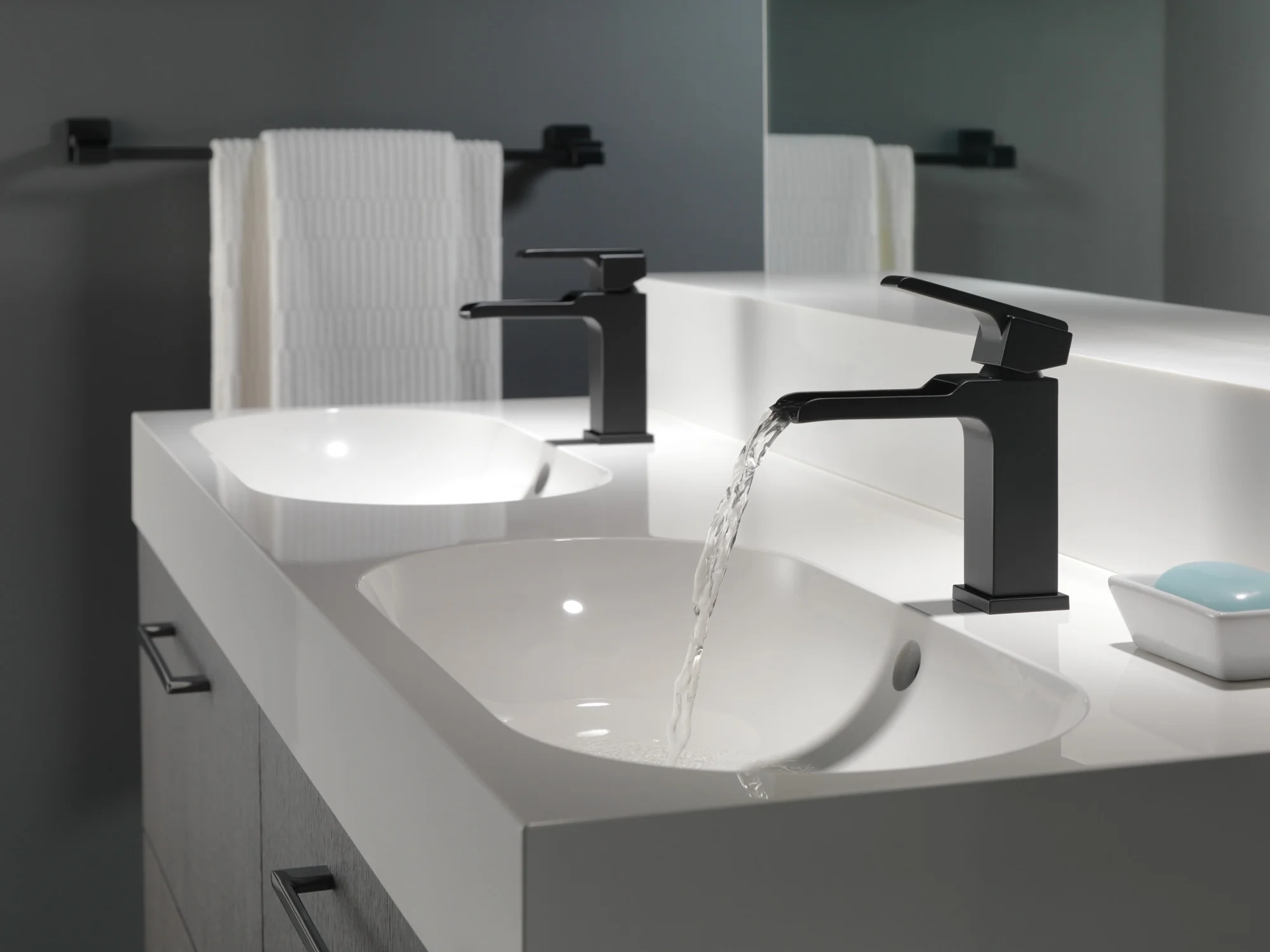Delta Faucet Ara® Single Handle Channel Bathroom Faucet