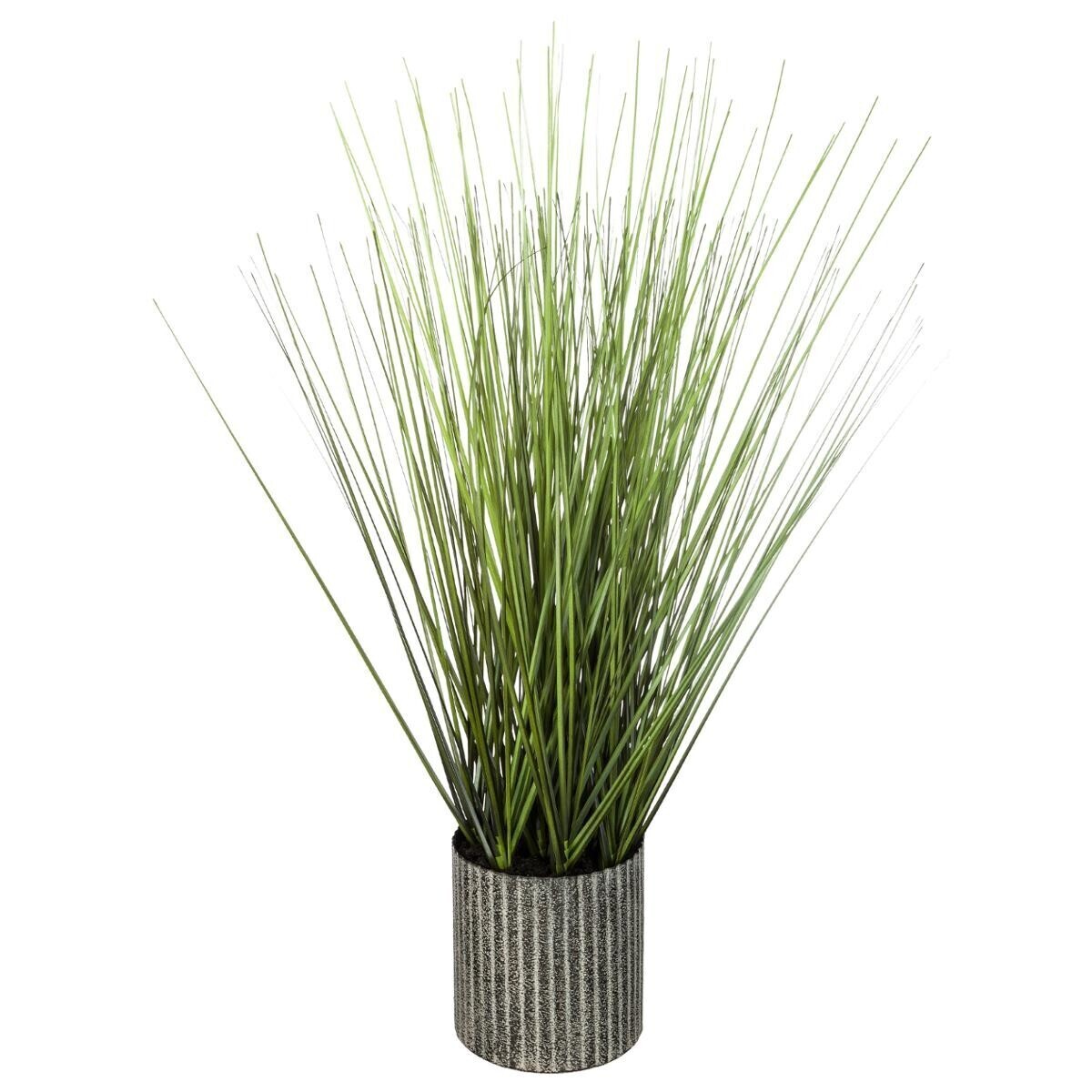 Artificial grass, metal pot H.45 cm