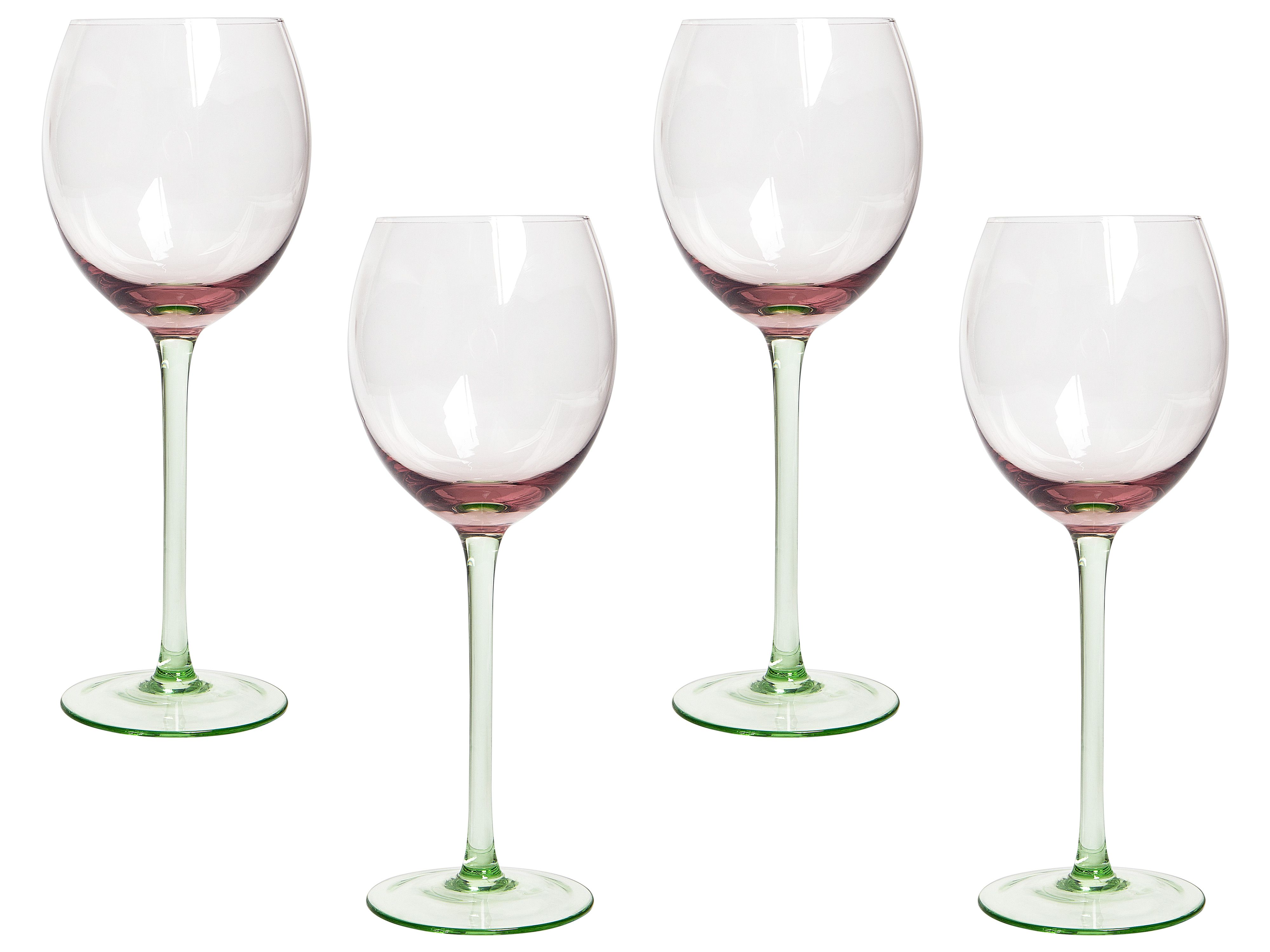 Set of 4 Wine Glasses DIOPSIDE 360 ml Pink