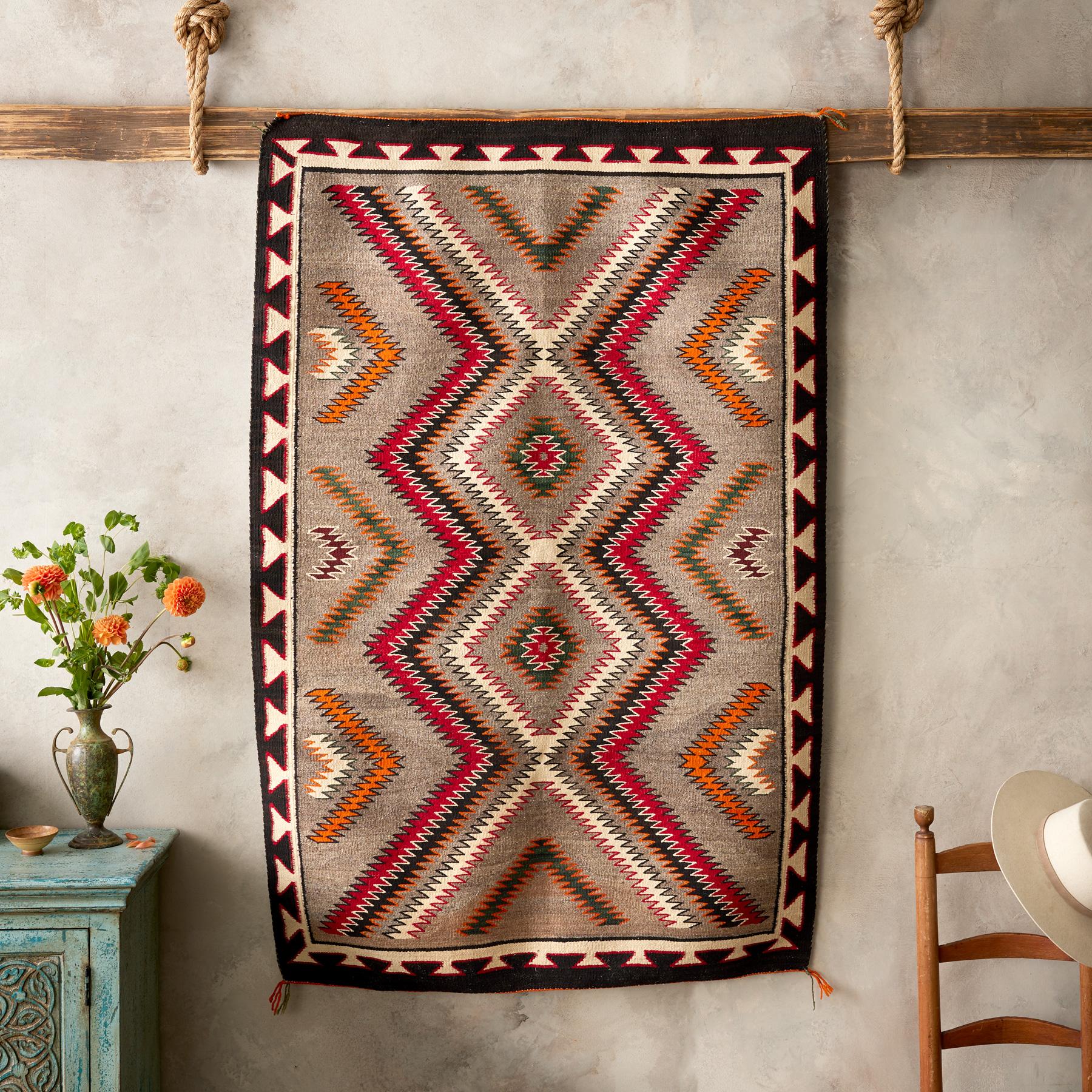 1930s Red Mesa Outline Weaving - Sundance Clothing