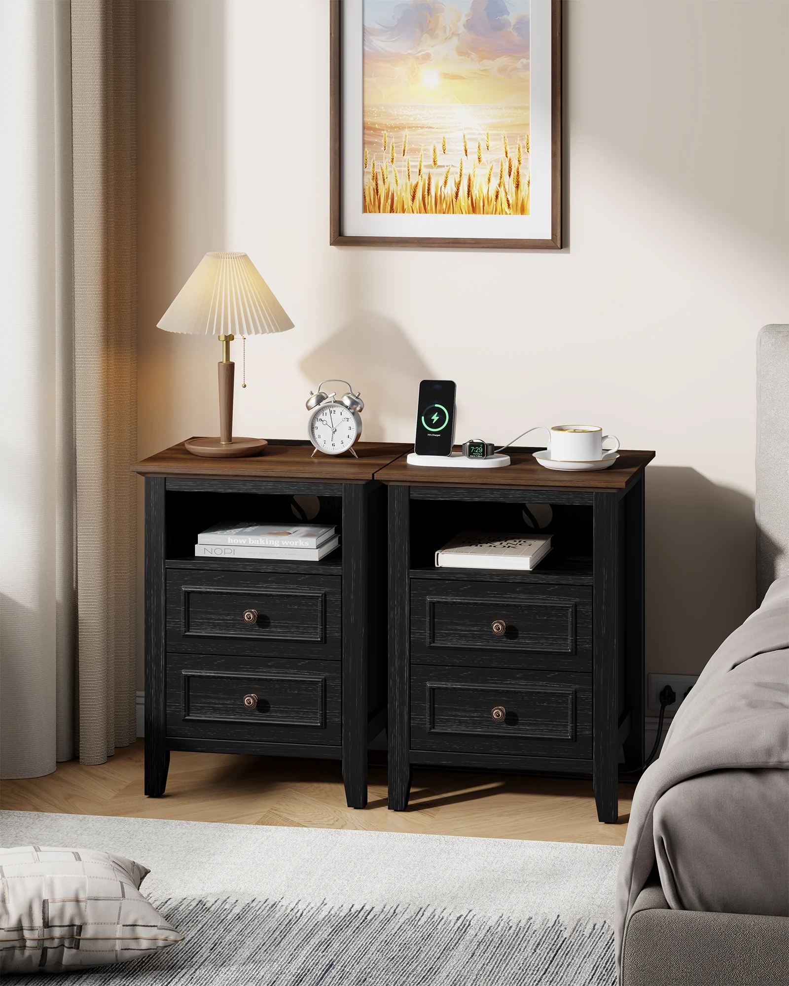 GIKPAL White Dresser for Bedroom, 6 Drawers Wood Dresser with Antique Handles, Farmhouse Rustic Chest of Drawers for Bedroom, Living Room, Entryway & Hallway - Image 23