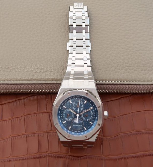 Replica Audemars Piguet JF Royal Oak 41mm 26574 SS Blue Dial SS Bracelet A5134 - Top club