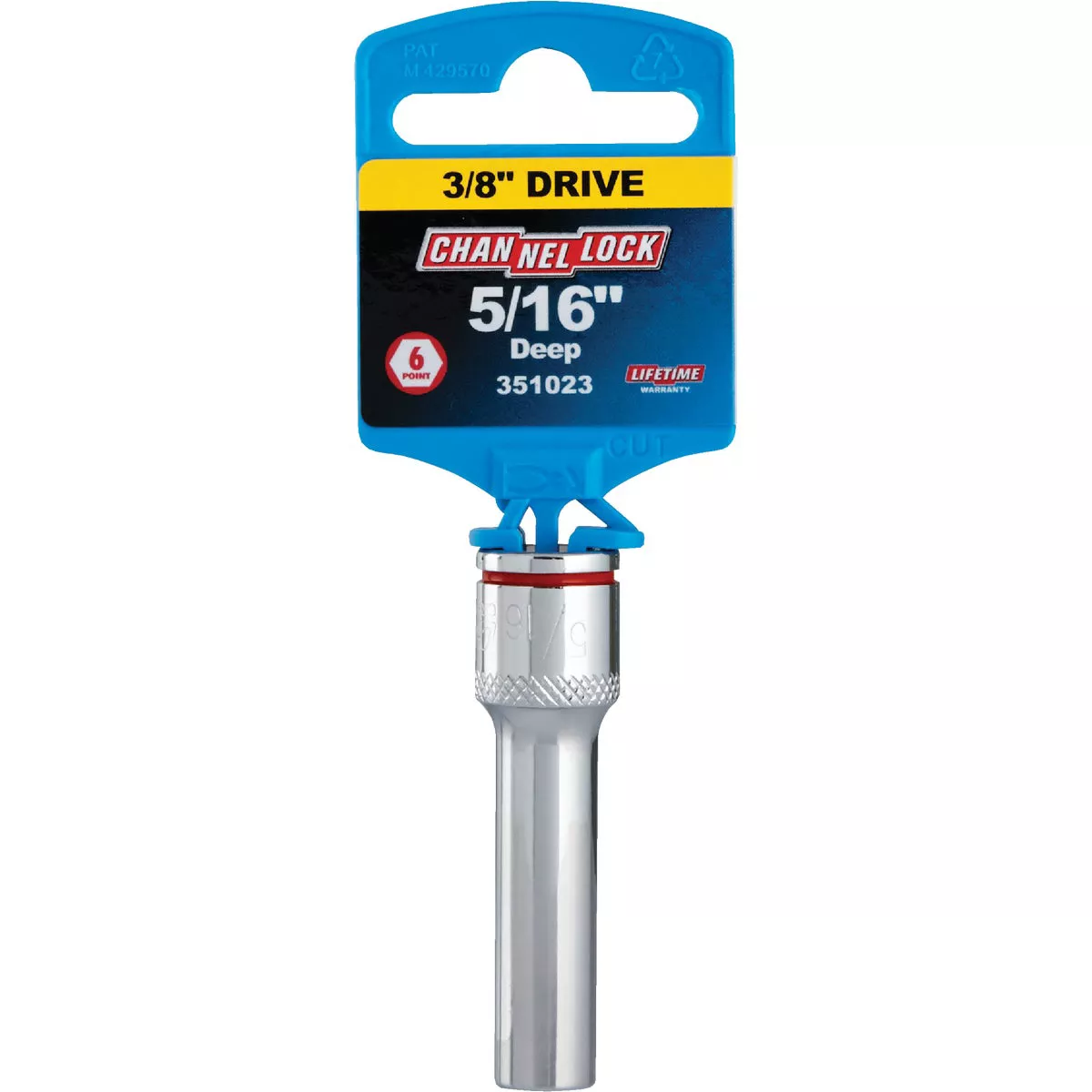 Channellock 3/8 In. Drive 5/16 In. 6-Point Deep Standard Socket