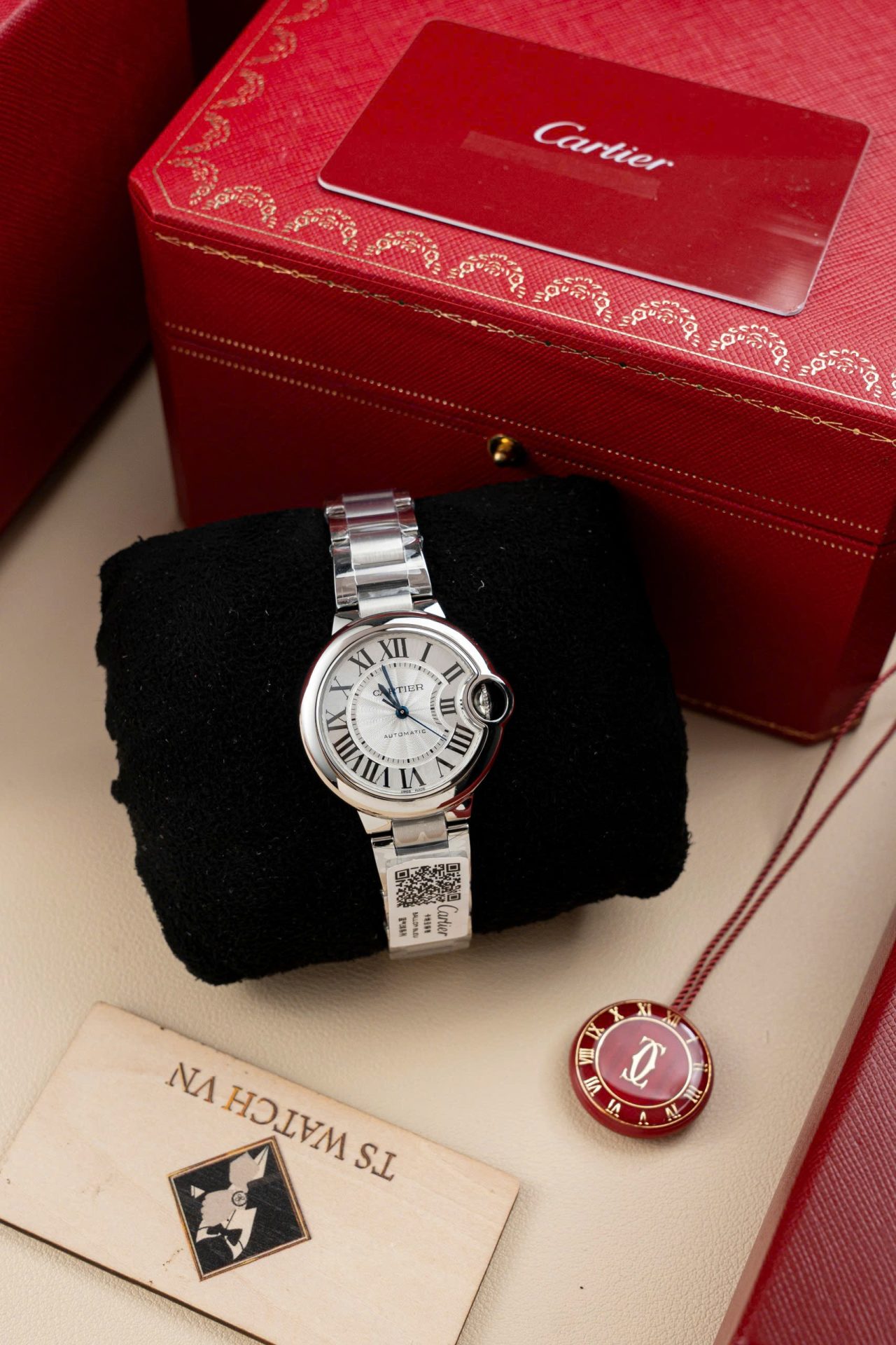 Cartier Ballon Bleu W6920046 Replica Watch White Dial Metal Wire AF Factory 36mm - Elite Watch Atelier