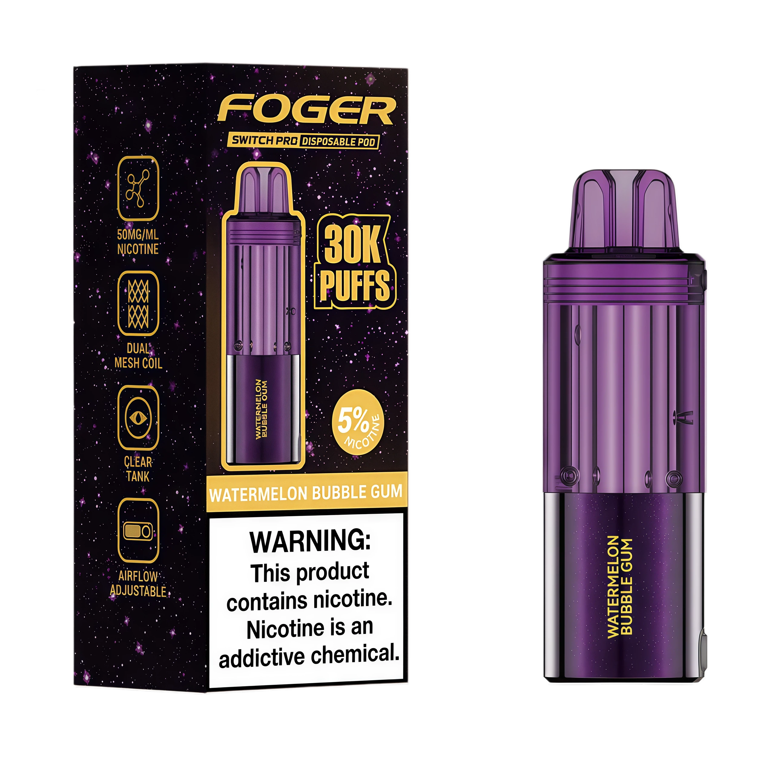 Watermelon Bubble Gum - foger-pod