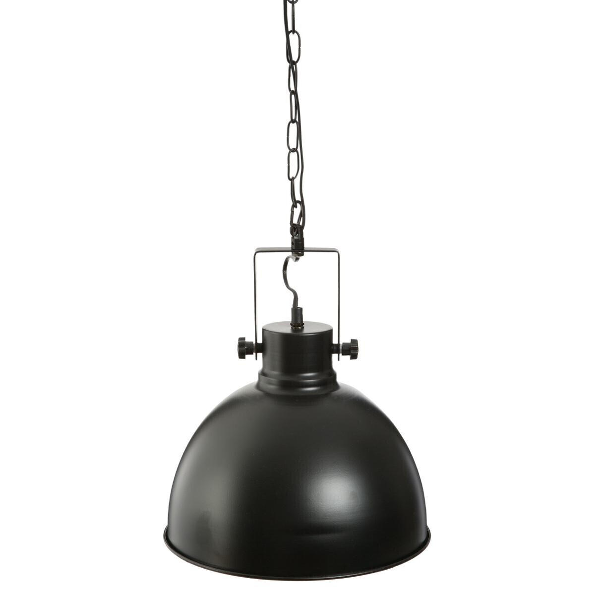Suspension lamp "Basalt" Black metal, D.30 cm