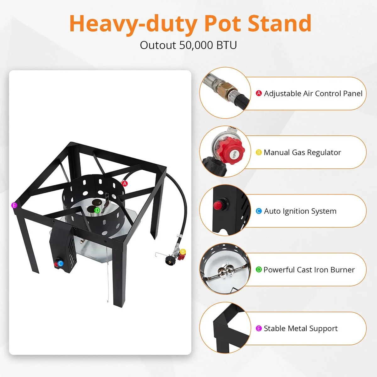 Danolapsi 100 Qt Turkey Deep Fryer Pot,Aluminum Seafood Boil Pot with Strainer & Burner Set Crafish Boiler,110000 BTU Propane Stove Burner with Stock Pot,Basket Lid, Outdoor Cooking Shrimp Crab Boiler