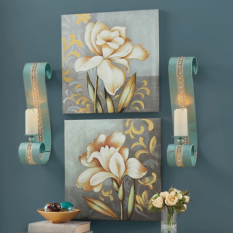 2-Piece Painterly Daffodil Wall Art Set - MIDNIGHT VELVET CATALOG