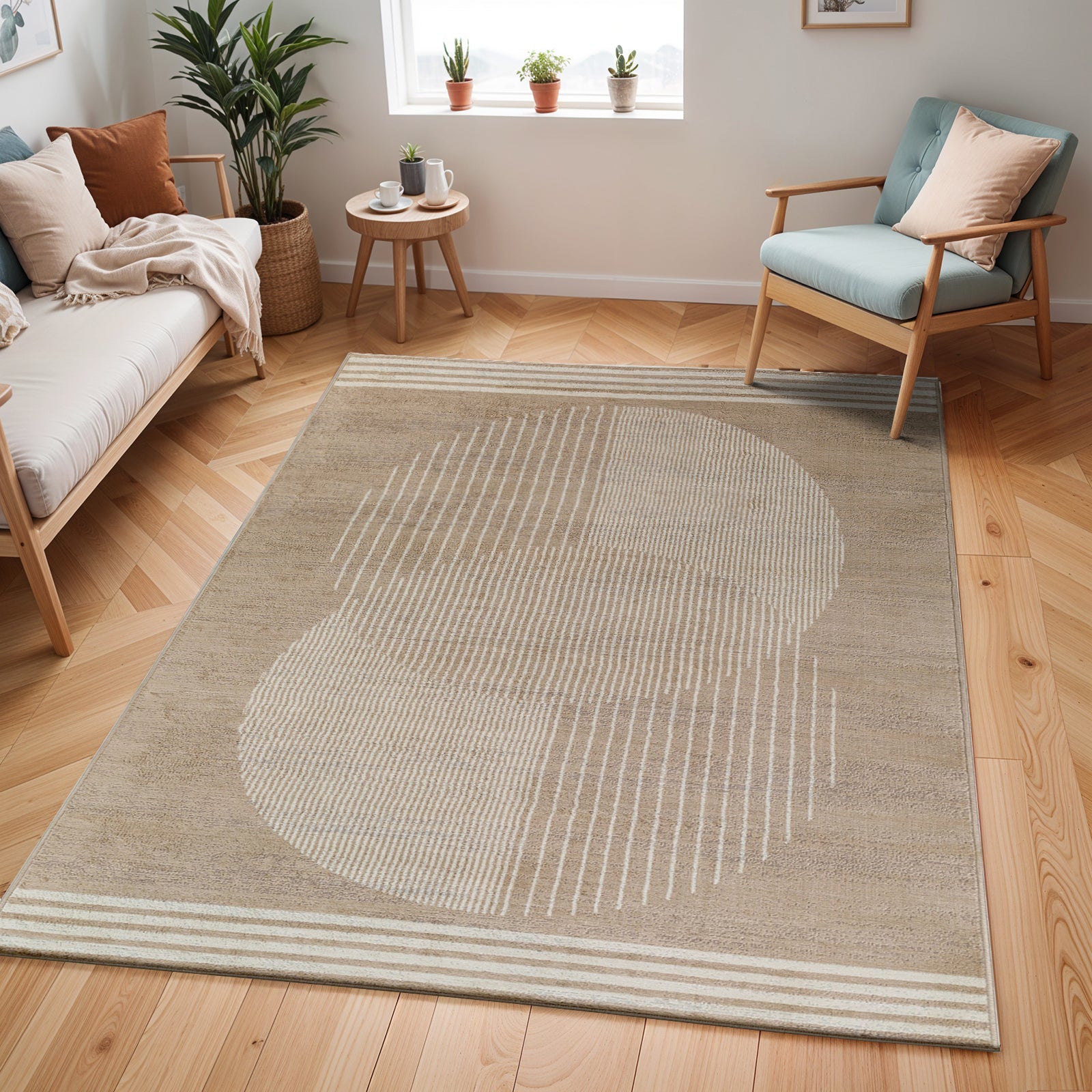 Blokker Weeve Vloerkleed 160 x 215 cm - Donker Beige