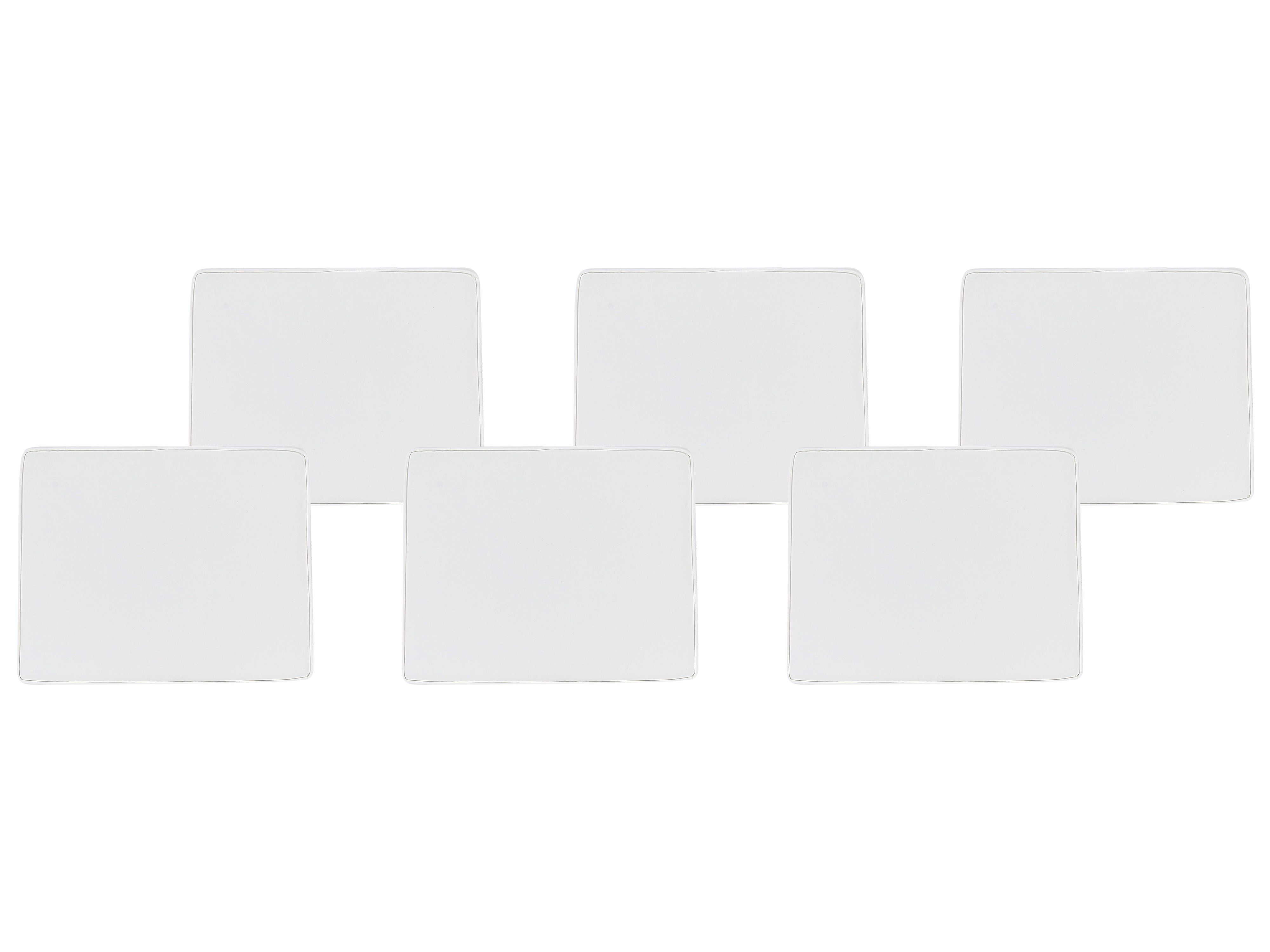 Set of 6 Garden Chair Cushions TOLVE 39 x 31 cm Off-White