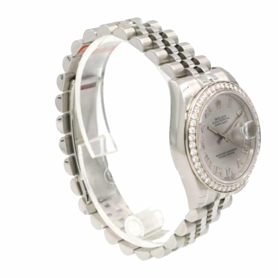 Rolex Datejust 279166 Platinum Automatic Grey With Diamond Dial Jubilee Replica - Elite Watch Atelier