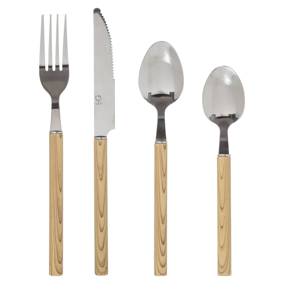 24-piece cutlery set "Indonesia" Taupe