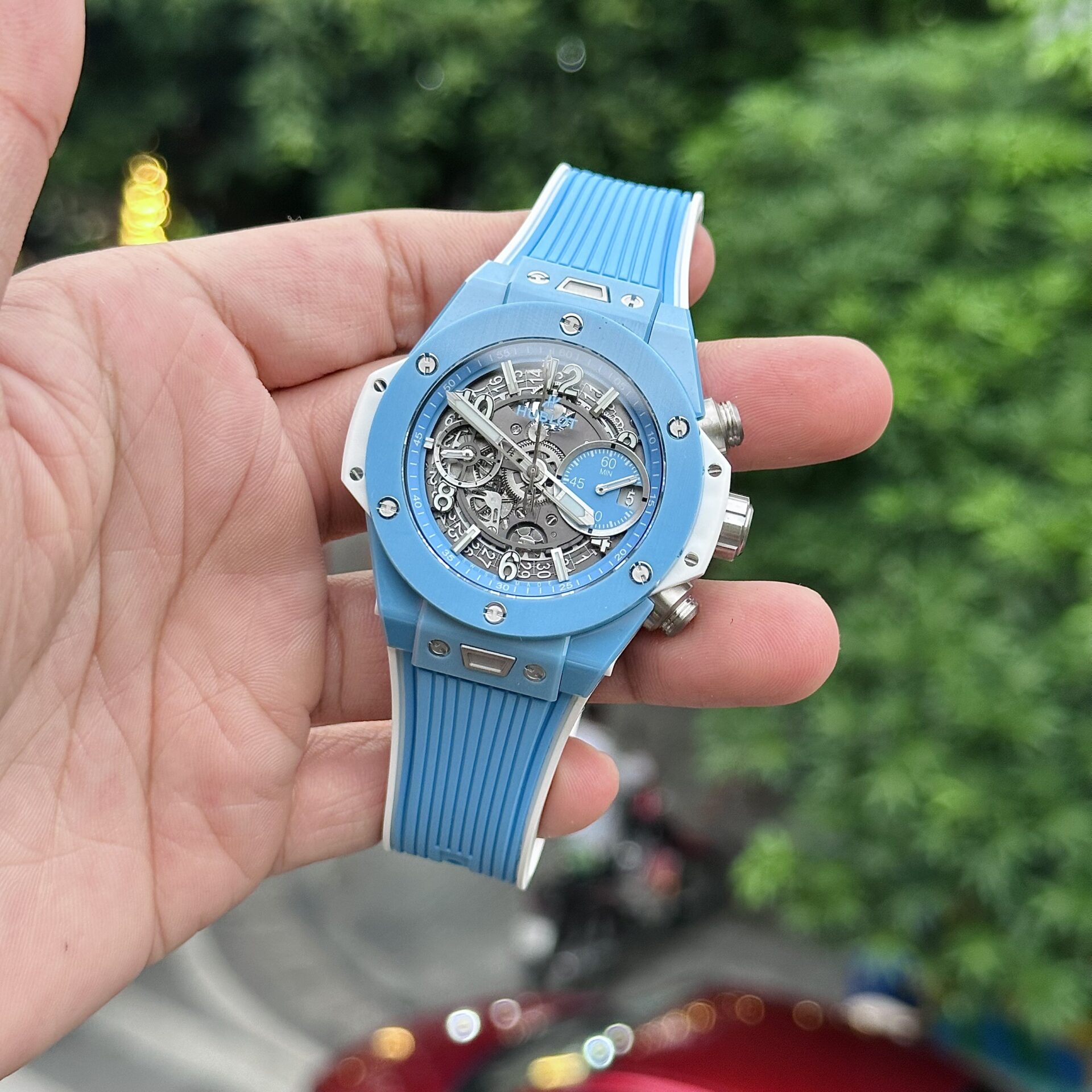 Hublot Replica 1:1 Watch Big Bang Unico Sky Blue 42mm - Top club