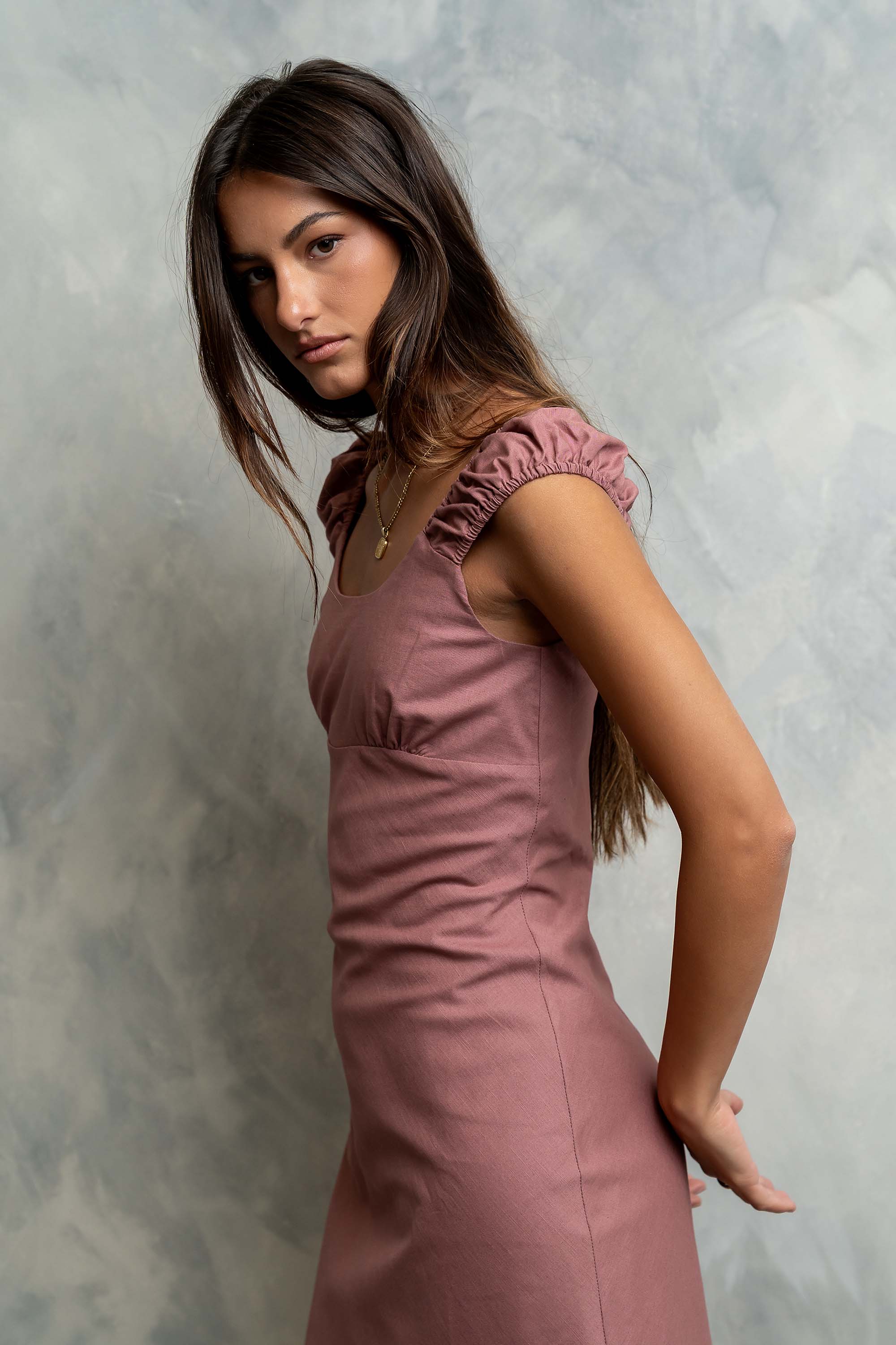 Mika Maxi Dress in Mauve