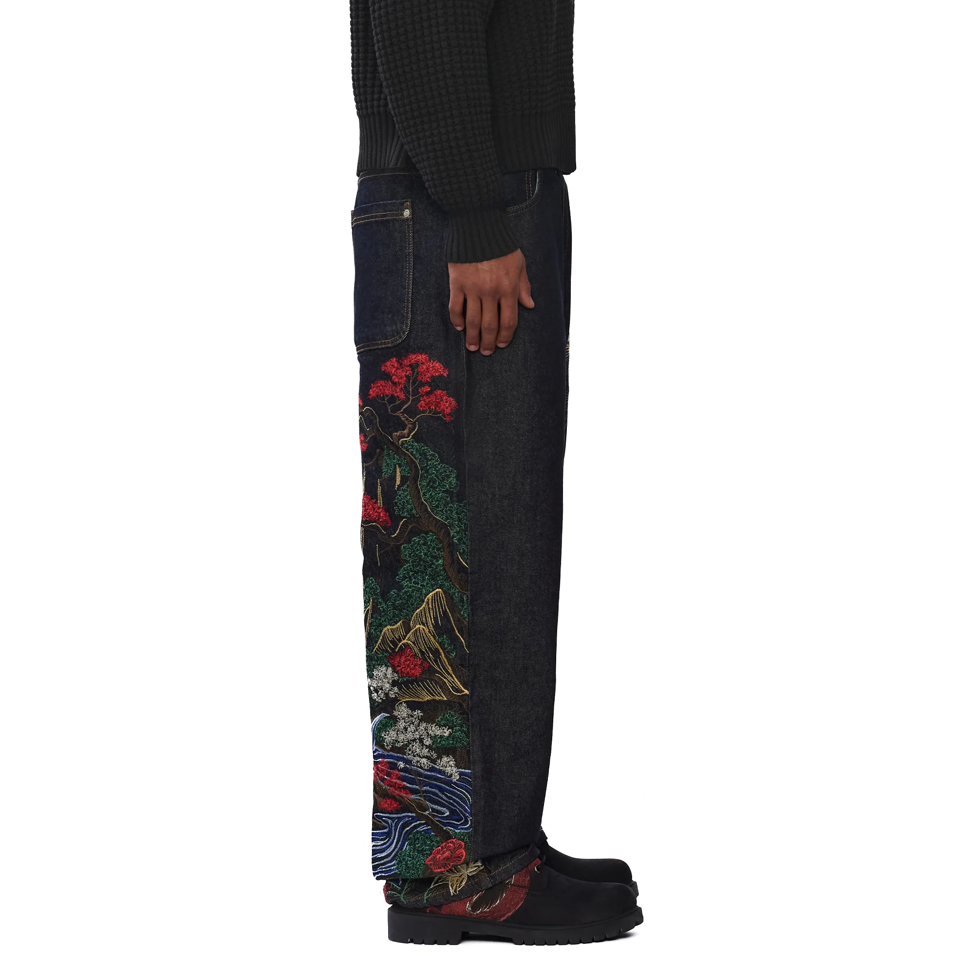 "kyoto" indigo raw Denim