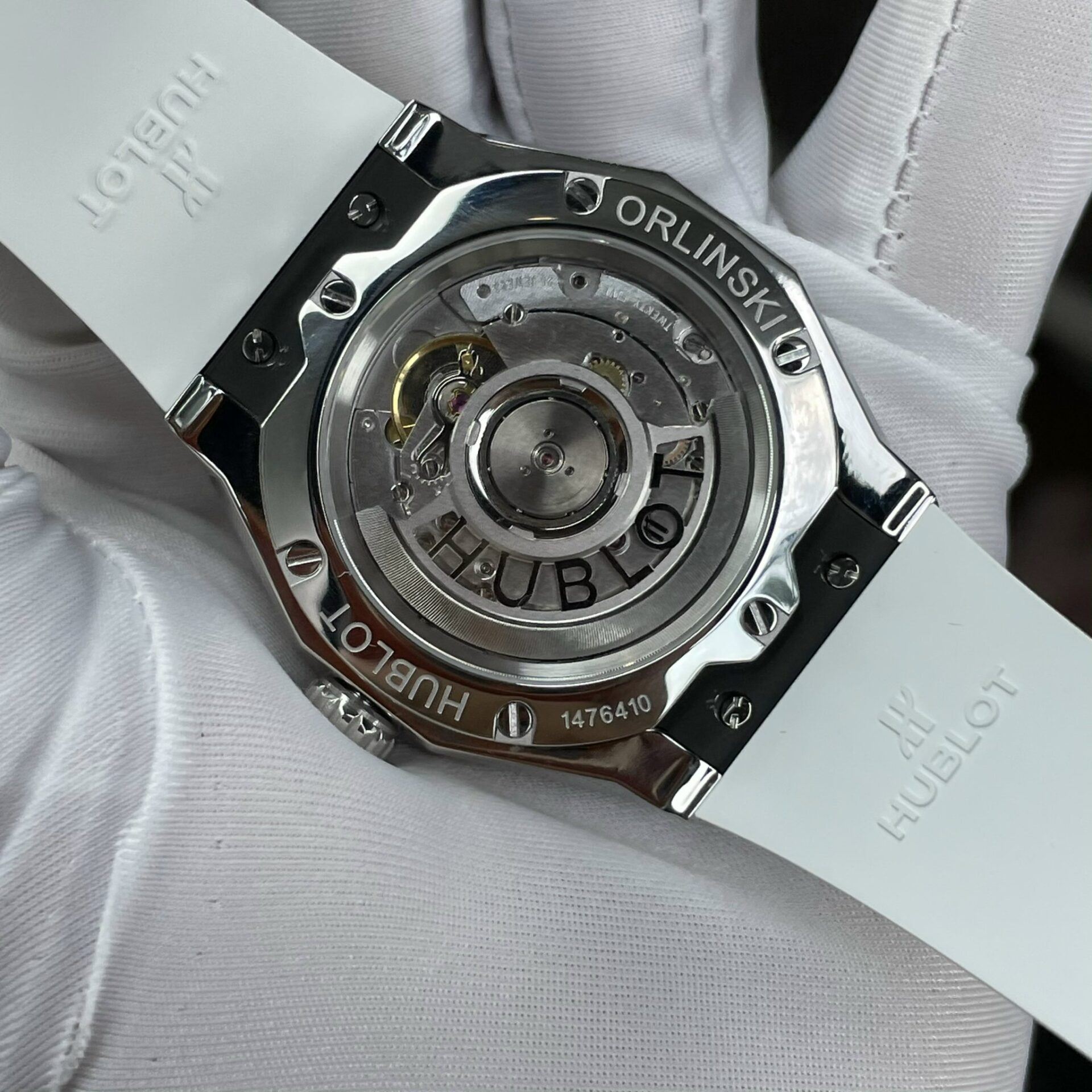 Hublot Replica 1:1 Watch Orlinski Titanium White Rubber Strap APS 40mm - Top club