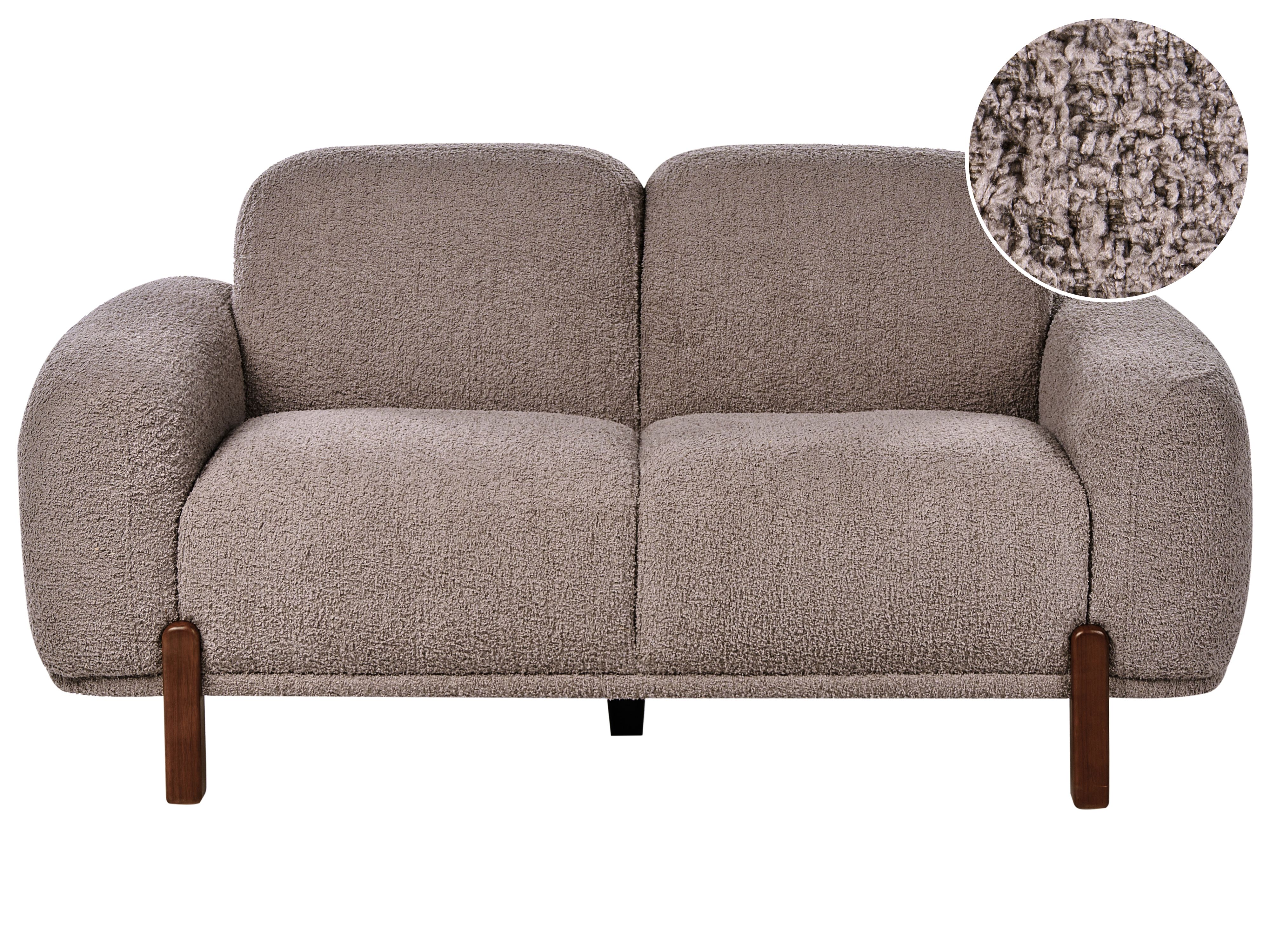 Sofa 2 Seater ODNES Boucle Taupe