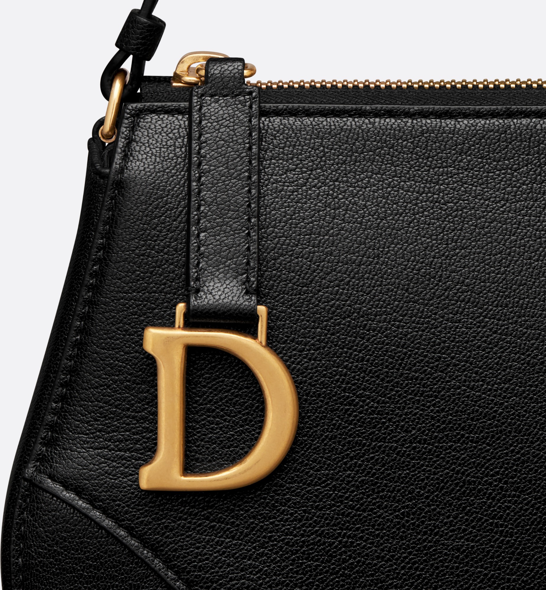 Christian Dior Saddle Rodeo Pouch Black For Women S5909CCEH_M900 – 20 Cm/ 8 Inches1:1High-quality replica