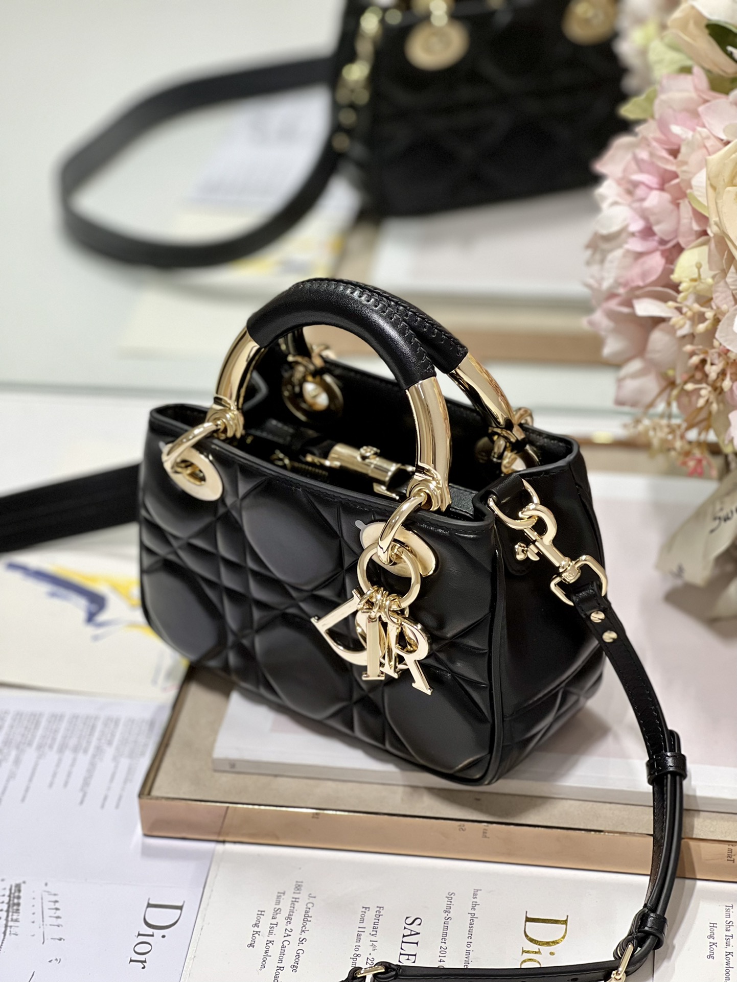 The Lady 95.22 Bag Black/White/Grey/Green For Women 7.5in/ 19cm1:1High-quality replica