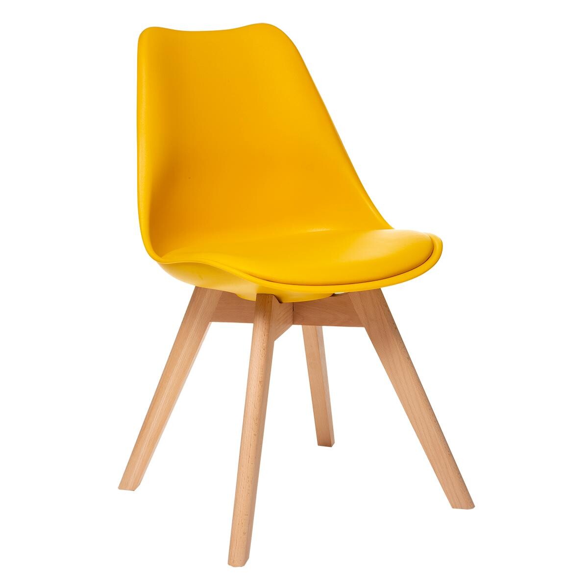 Chair "Baya", beech legs Yellow