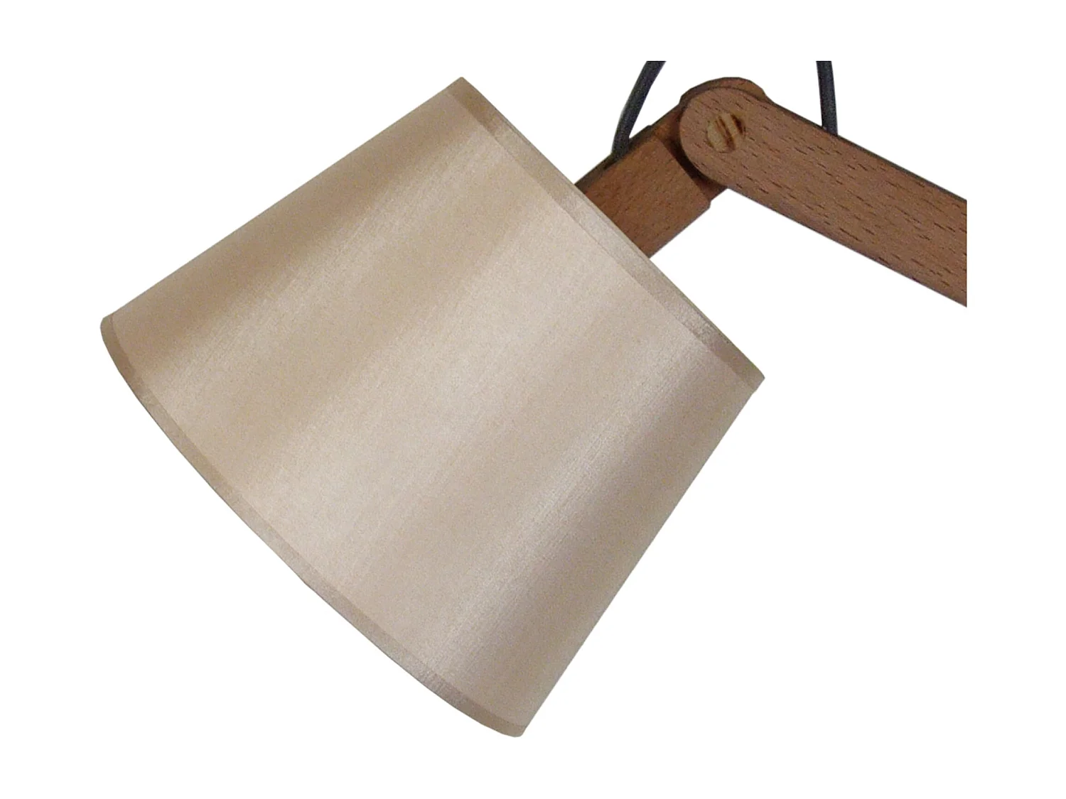 Lampe de Bureau TOSEL ,bois,Gris ,H45xD18xP18 cm