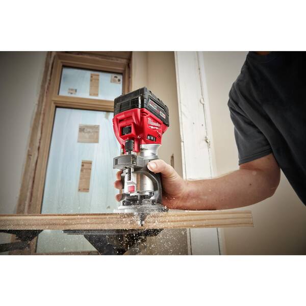 M18 FUEL 18V Lithium-Ion Brushless Cordless Compact Router w/ Compact Router Plunge Base - Image 11
