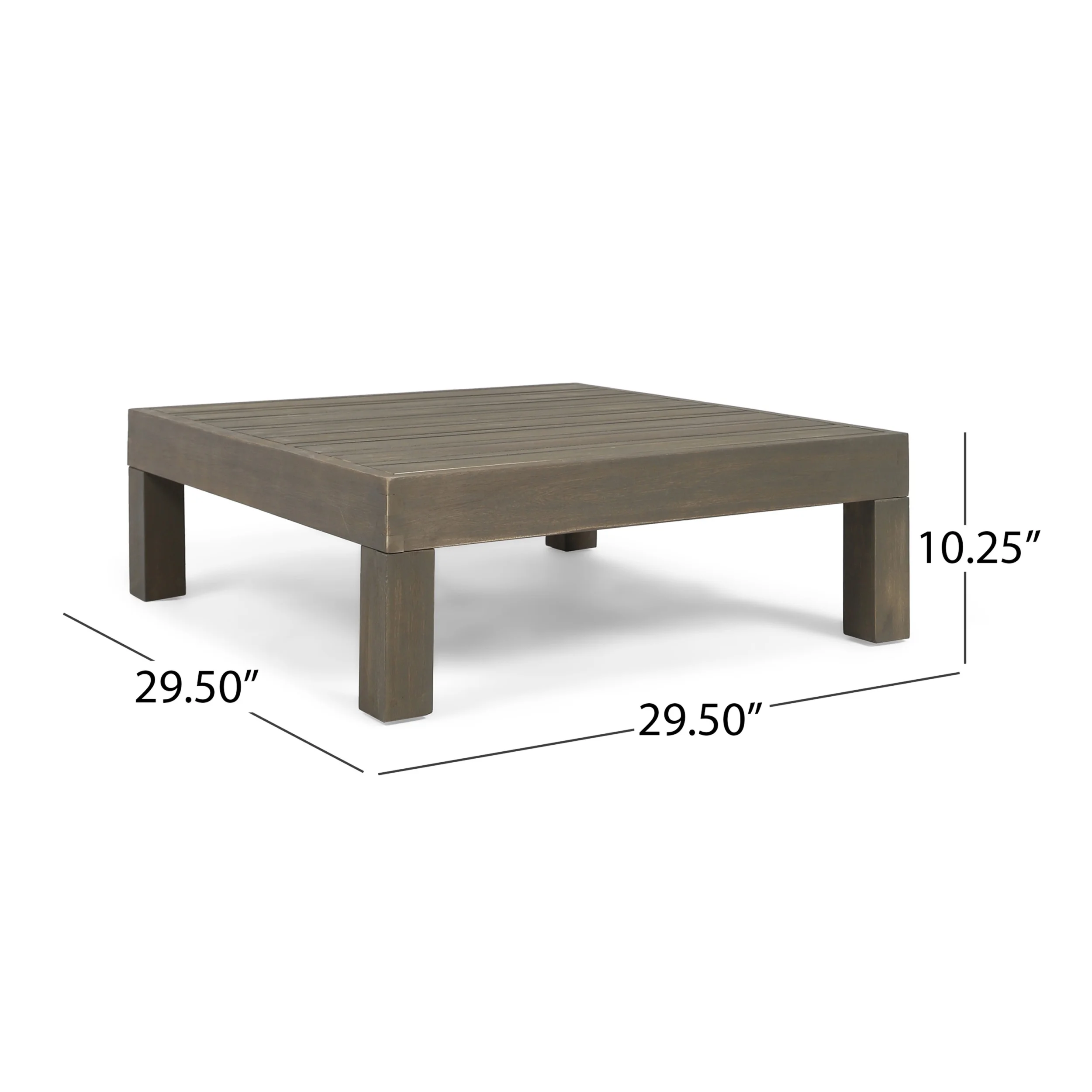 Kaena Acacia Wood Outdoor Coffee Table, Teak - Image 17