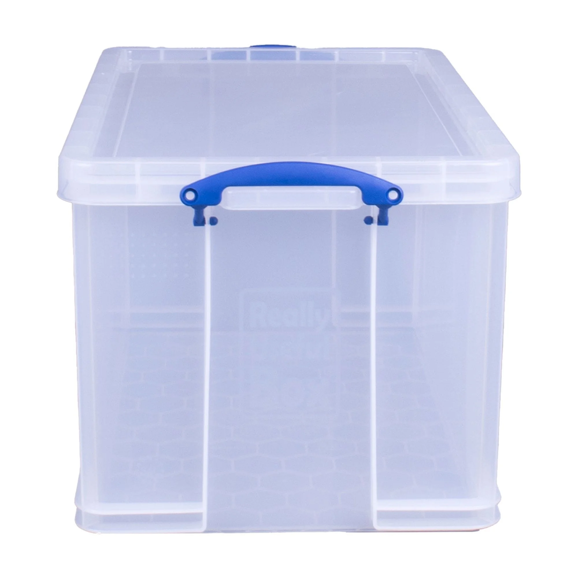 Really Useful Box 84L Storage Bin w/Snap Lid & Clip Lock Handle, 2 Pack, - Image 8