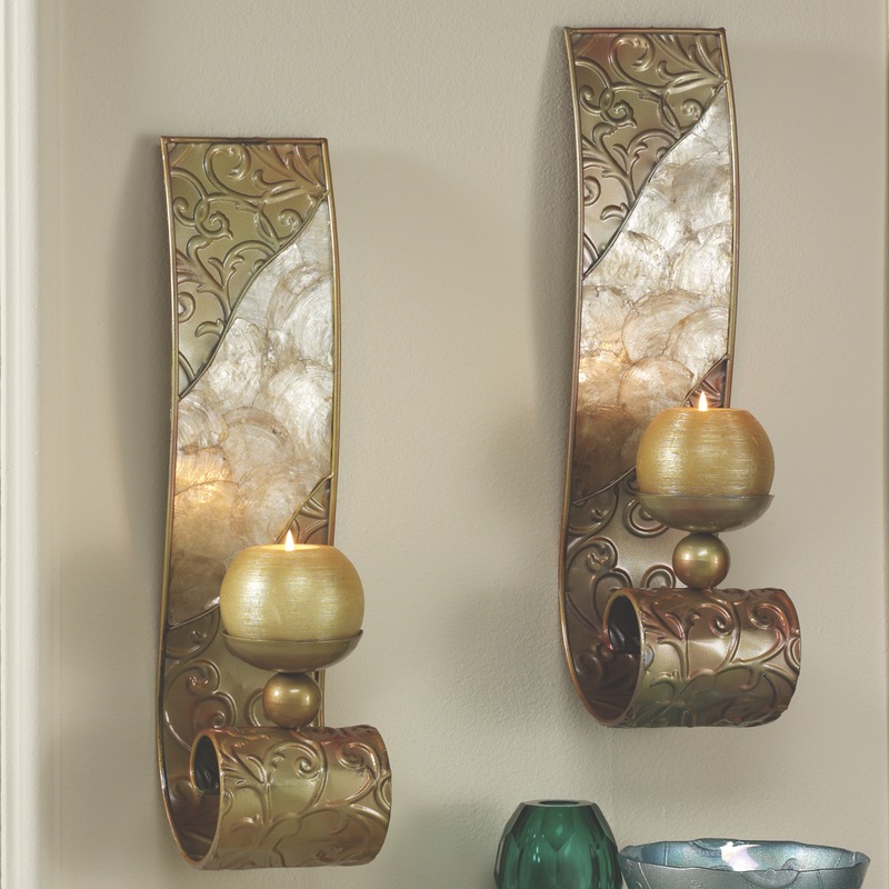Capiz Wall Sconce Pair - MIDNIGHT VELVET CATALOG
