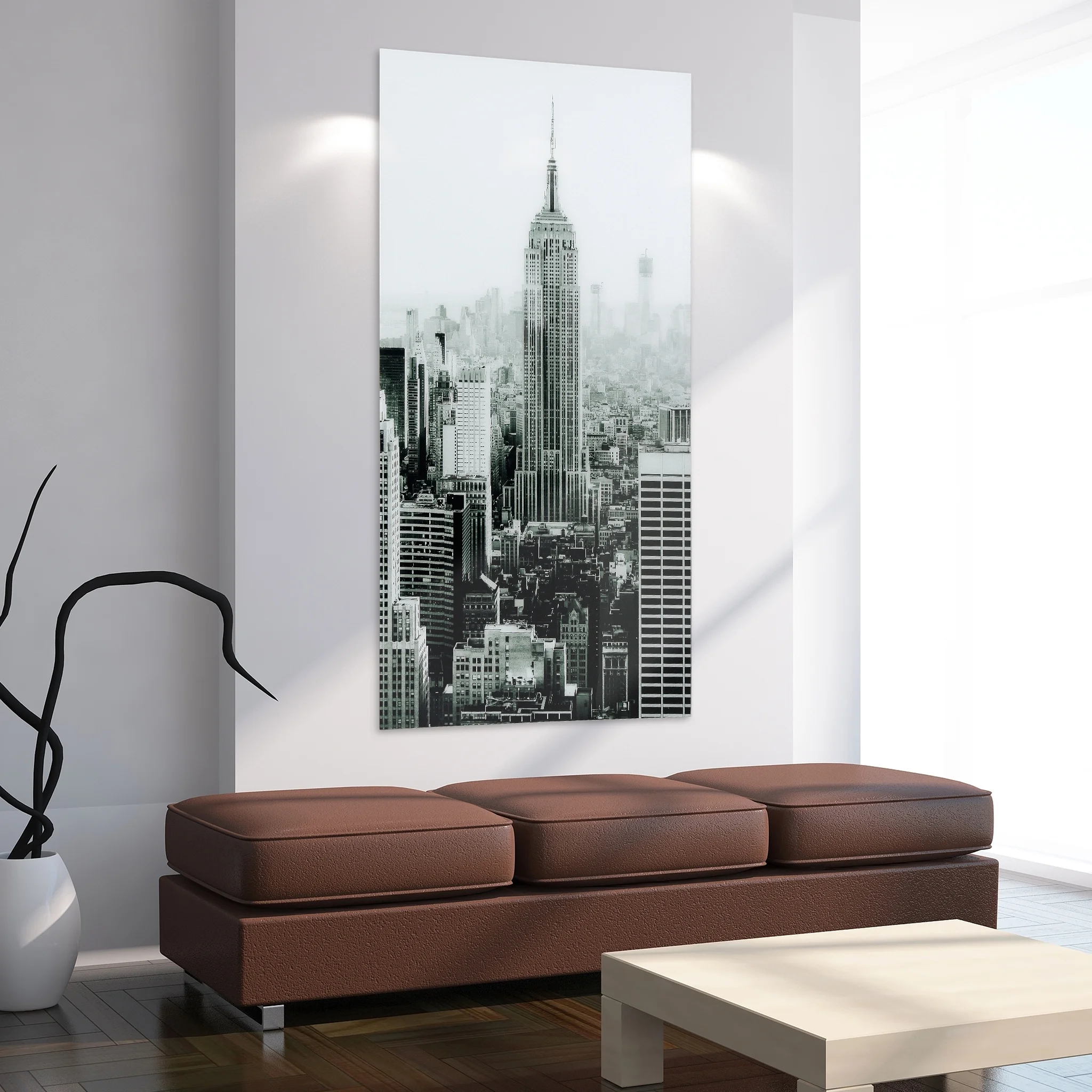 Empire Art Direct Blue Splash Frameless Free Floating Tempered Glass Panel Graphic Wall Art, 72" x 36", Ready to Hang - Image 32