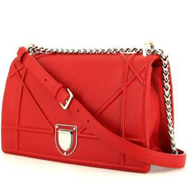Dior Diorama shoulder bag in red leather1:1High-quality replica