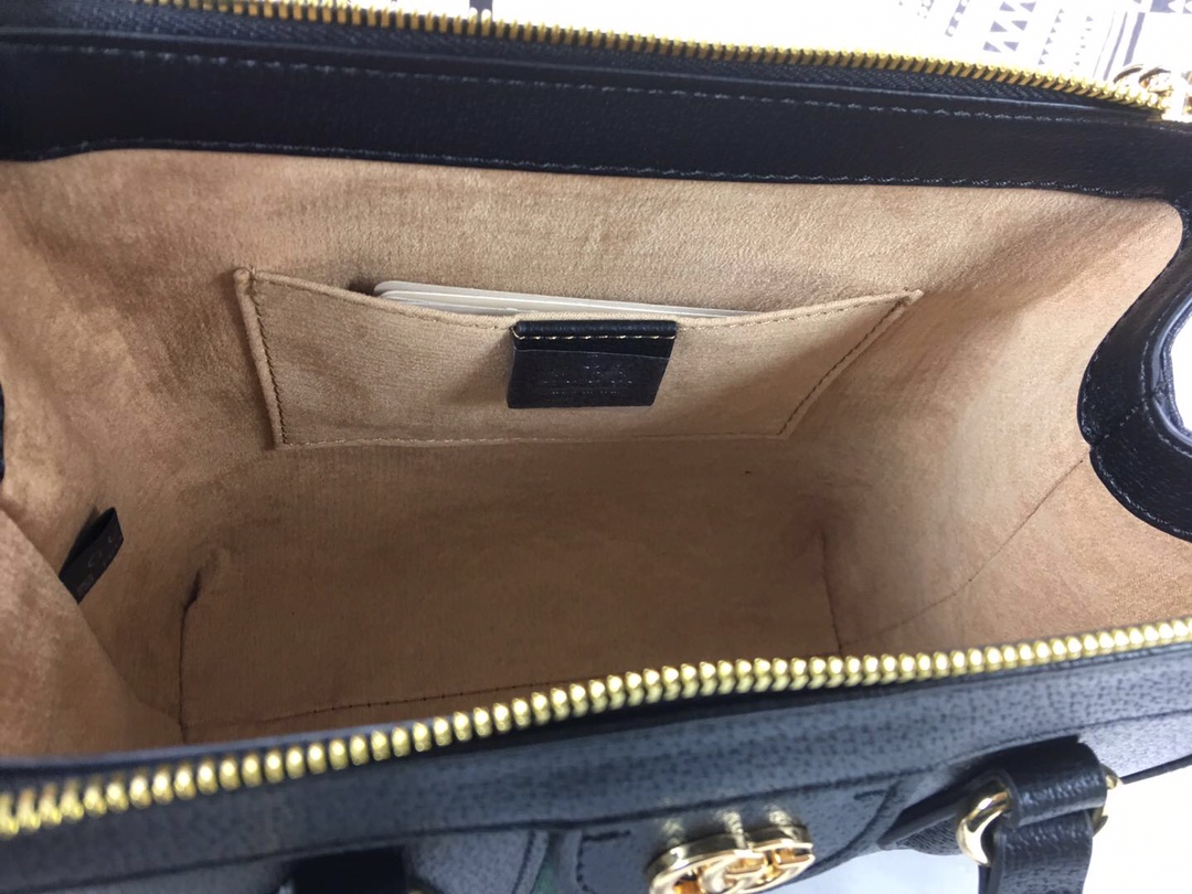 Replica Gucci Ophidia Small Tote Bag Black/White1:1High-quality replica