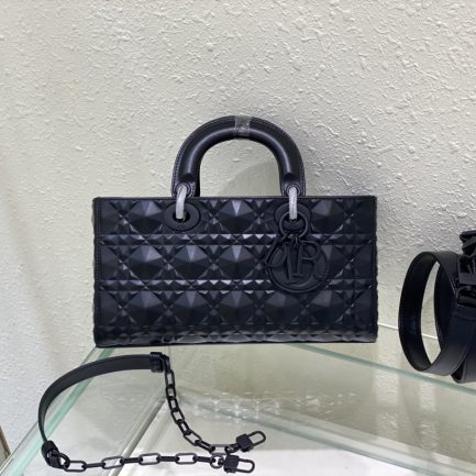 Medium Lady D-joy Bag White/Grey/Beige/Black For Women 10in/26cm M0540ONGE_M0301:1High-quality replica