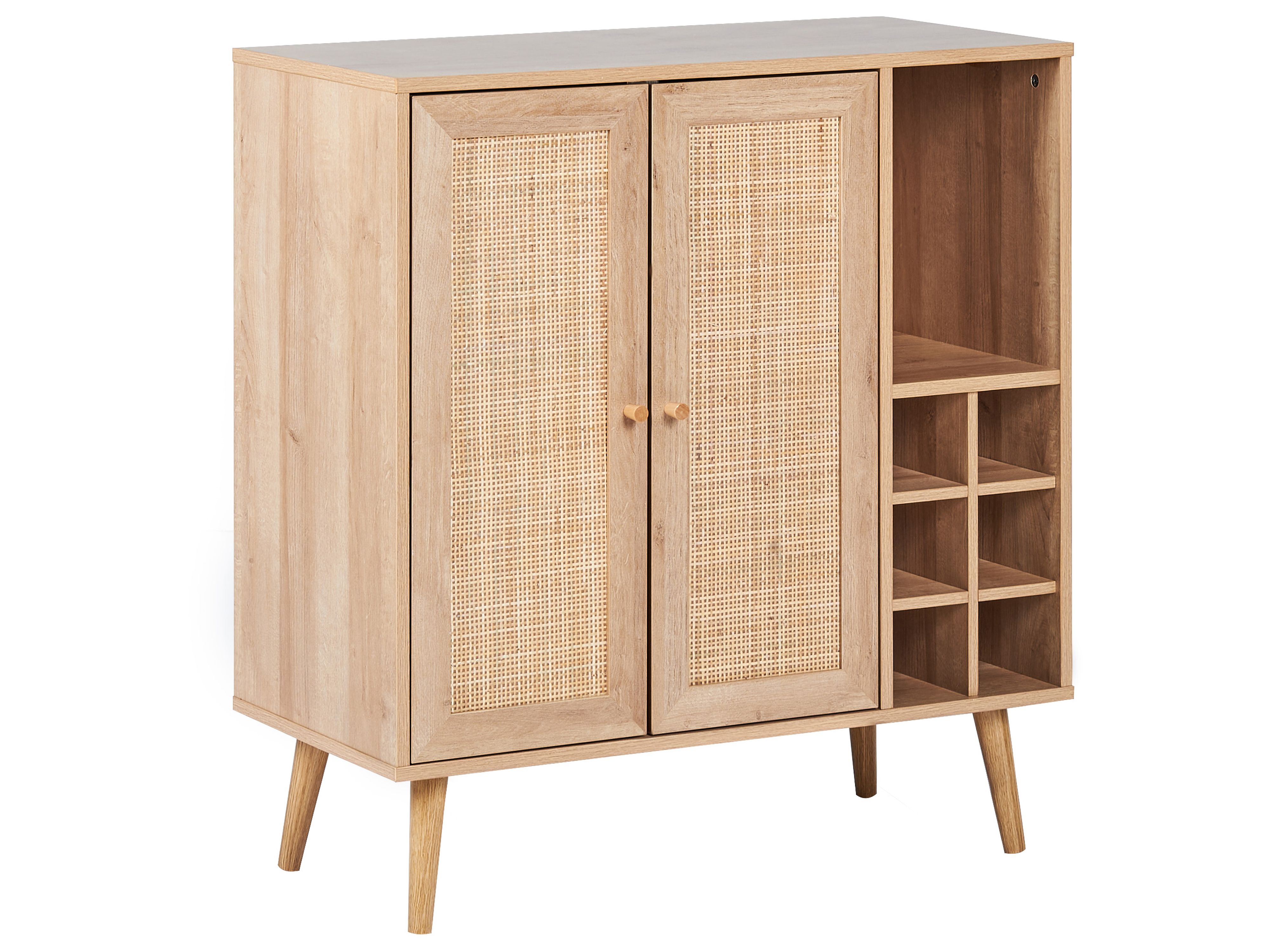 Wine Cabinet PAGET Light Brown